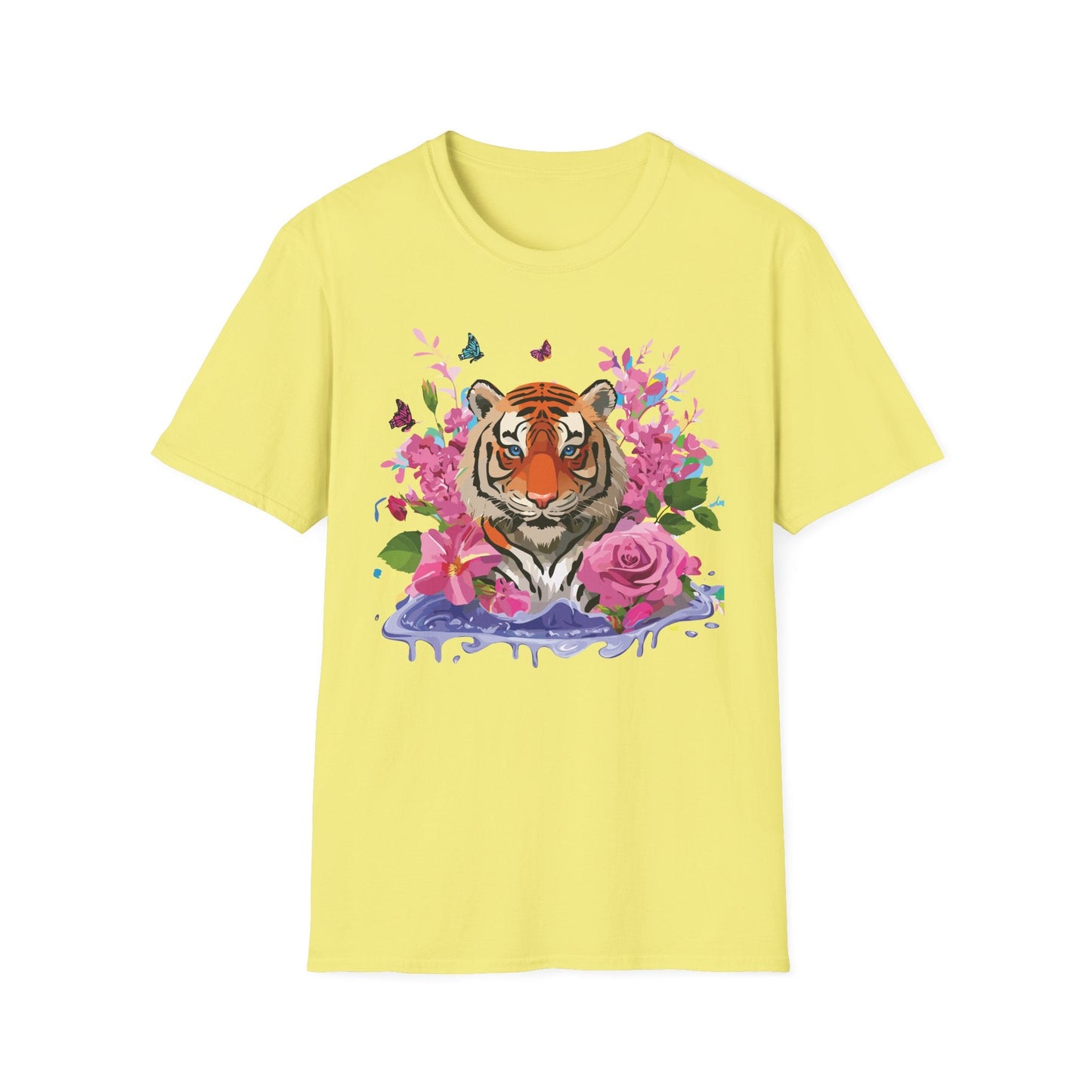 Tiger Shirt Unisex Gildan Softstyle Cotton Tee 100 Percent Ring Spun Comfort