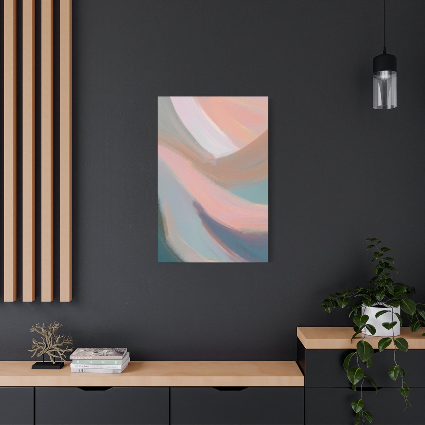 Abstract Pastel Painting Print Canvas 20x24,20x30,24x30 24x32,24x36,30x40 32x48,36x48,40x60 Pine-Wood Inner Frame ABS-96