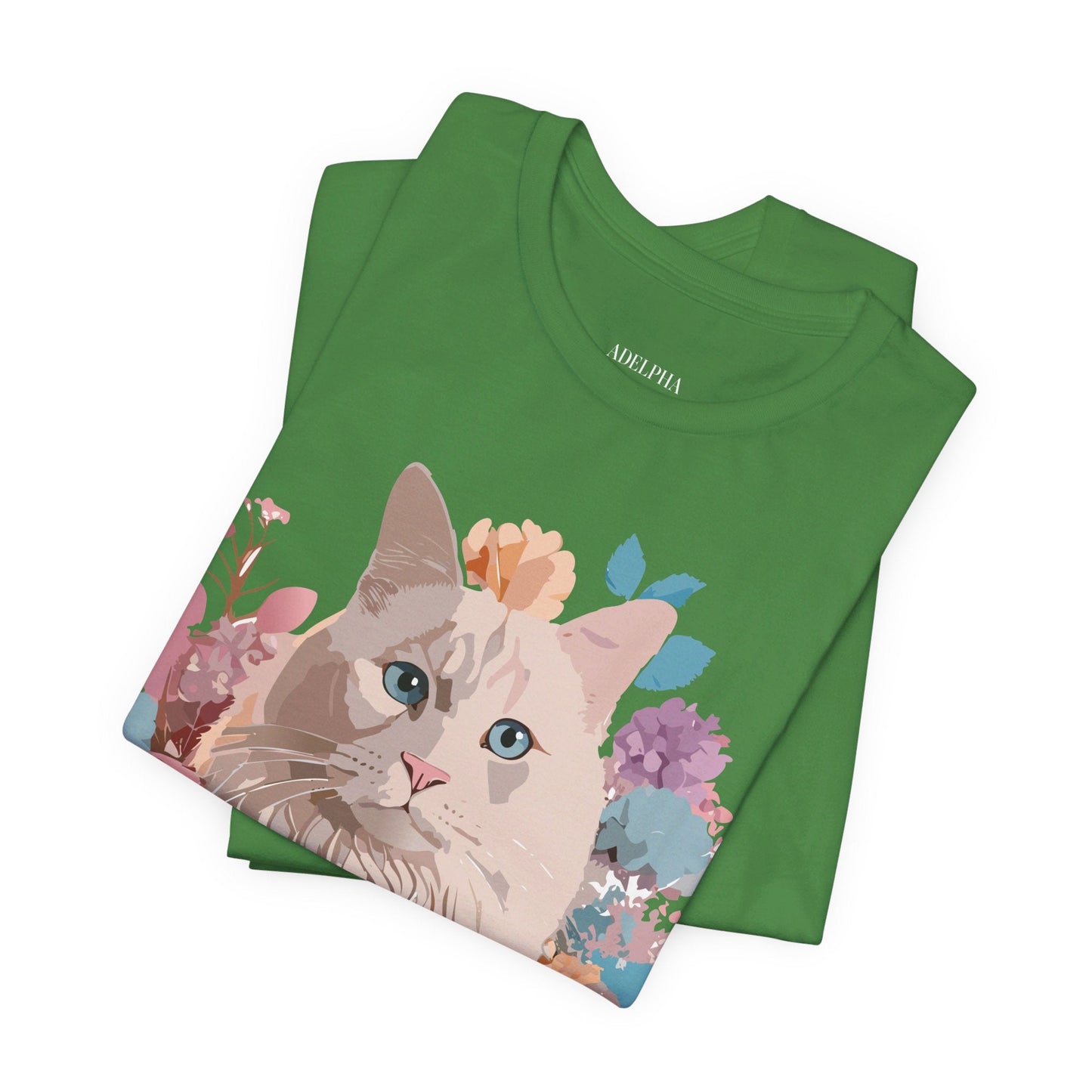 Cat Graphic Unisex 100 Cotton Vintage Design Tee 4