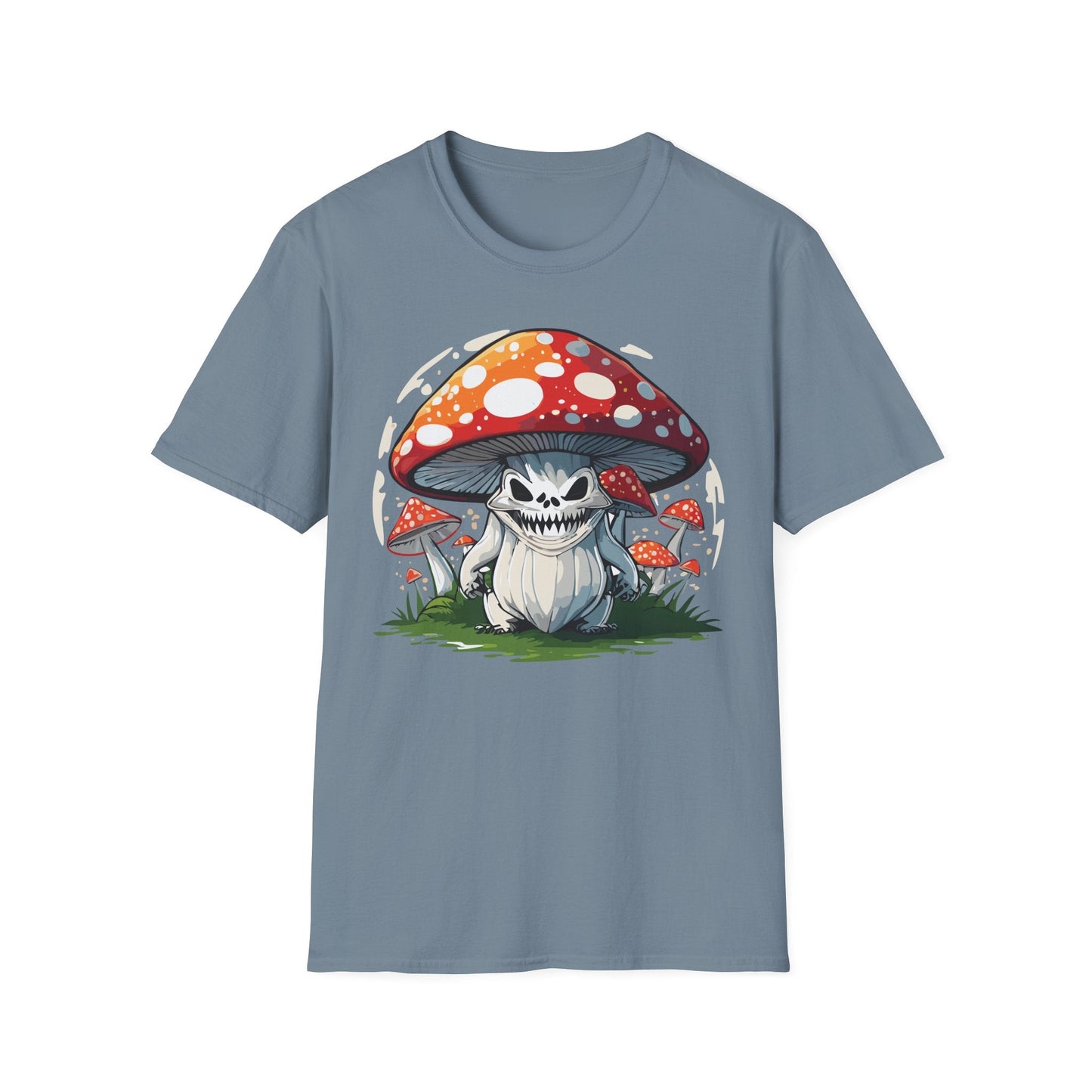 Mashroom Tee Shirt Unisex Softstyle 64000 100 Percent Ring Spun Cotton Funny Mashroom Fungus Design
