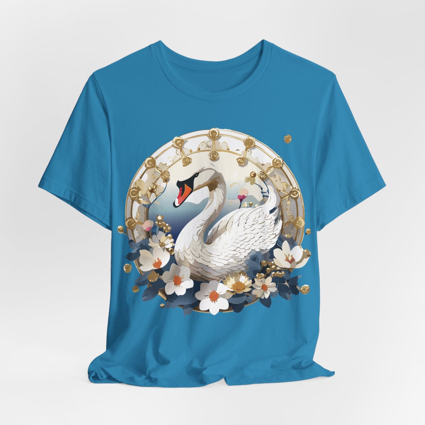 Medallion Graphic Unisex 100 Cotton Vintage Animal Medal Artwork Tee 44