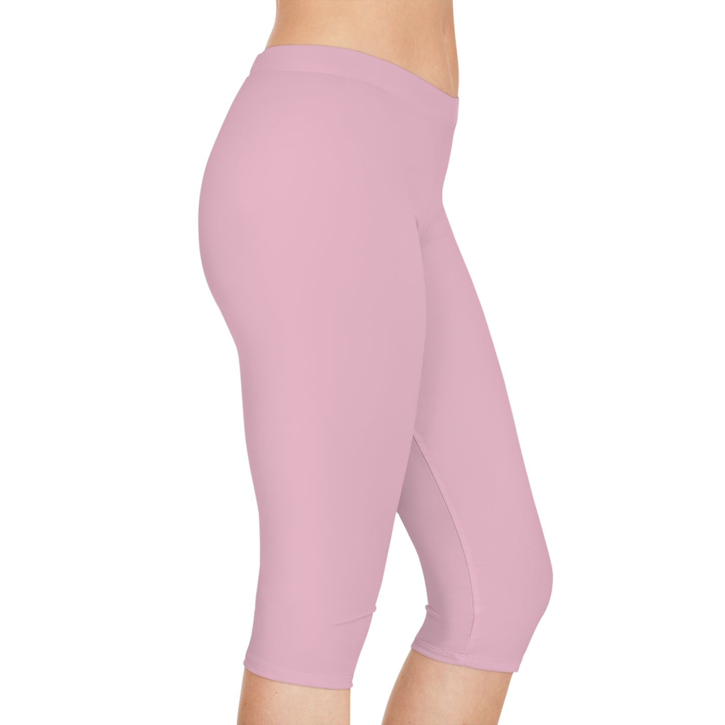 Pink Color Capri Leggings, Pink Capri Leggings 4