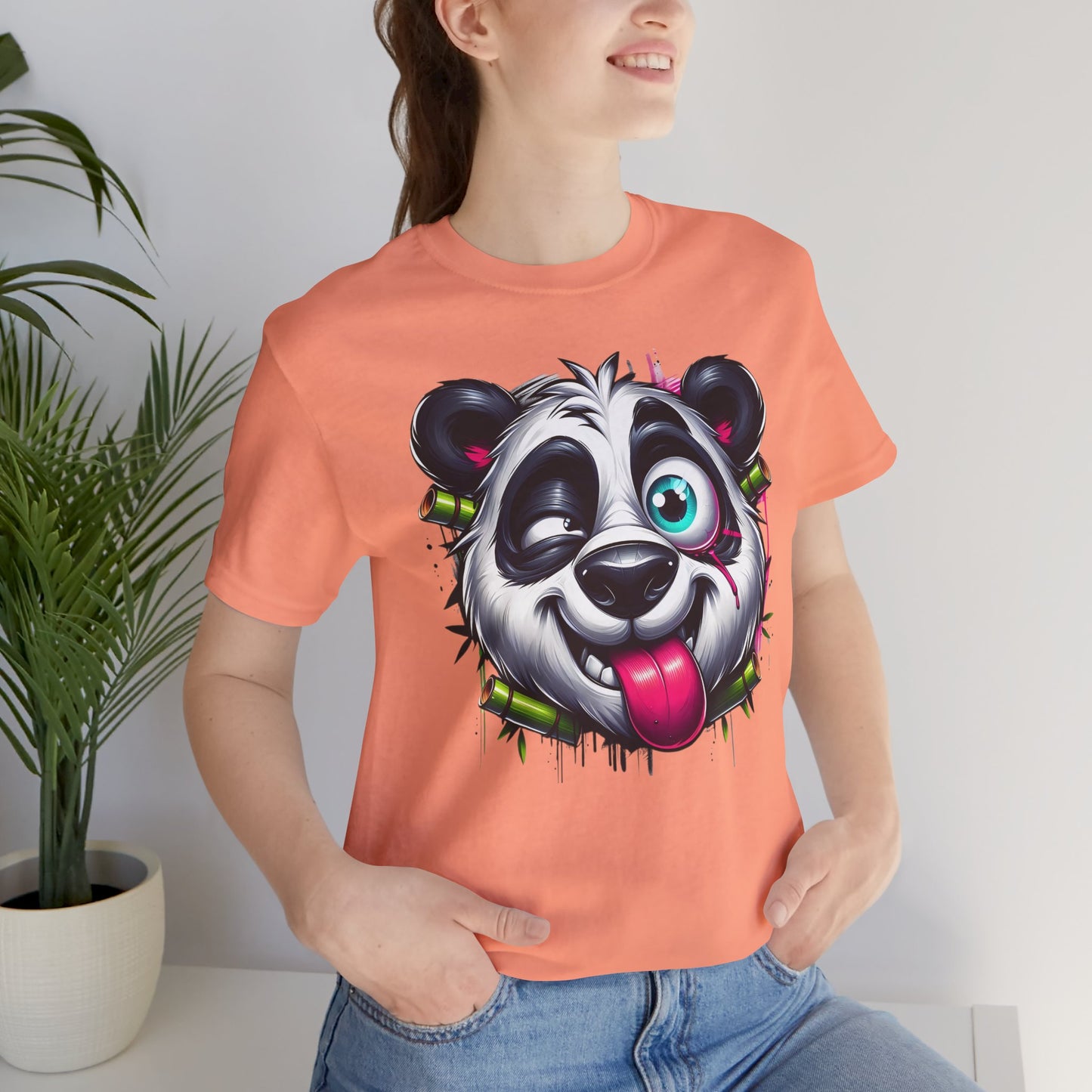 DiDi Panda Shirt, Funny Animal T-Shirt, Cartoon Top, Funny Panda Tee Shirt, Animal Tees, Art Design T-Shirt, Graphic Tee