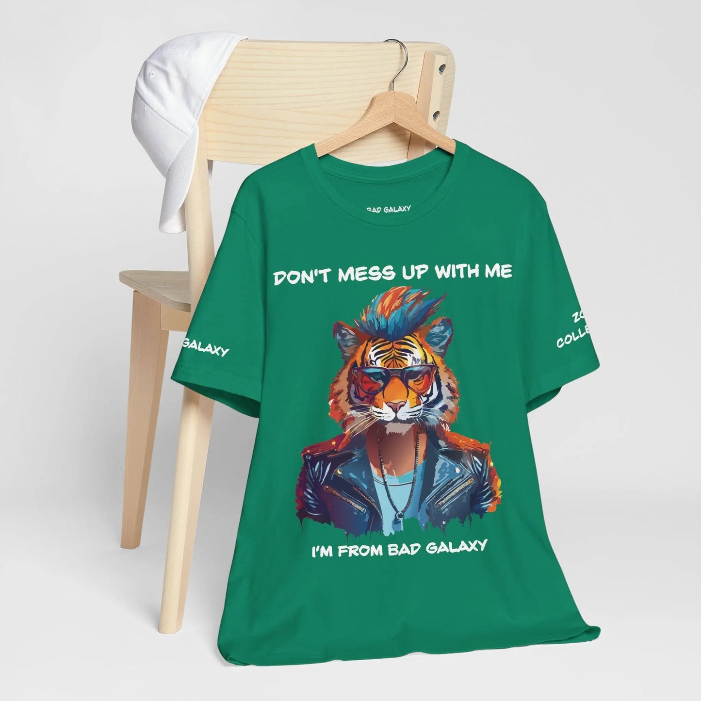 Animal T Shirt Bad Galaxy Made To Order Cotton Tee With Eco Friendly Inks Free Shipping USA