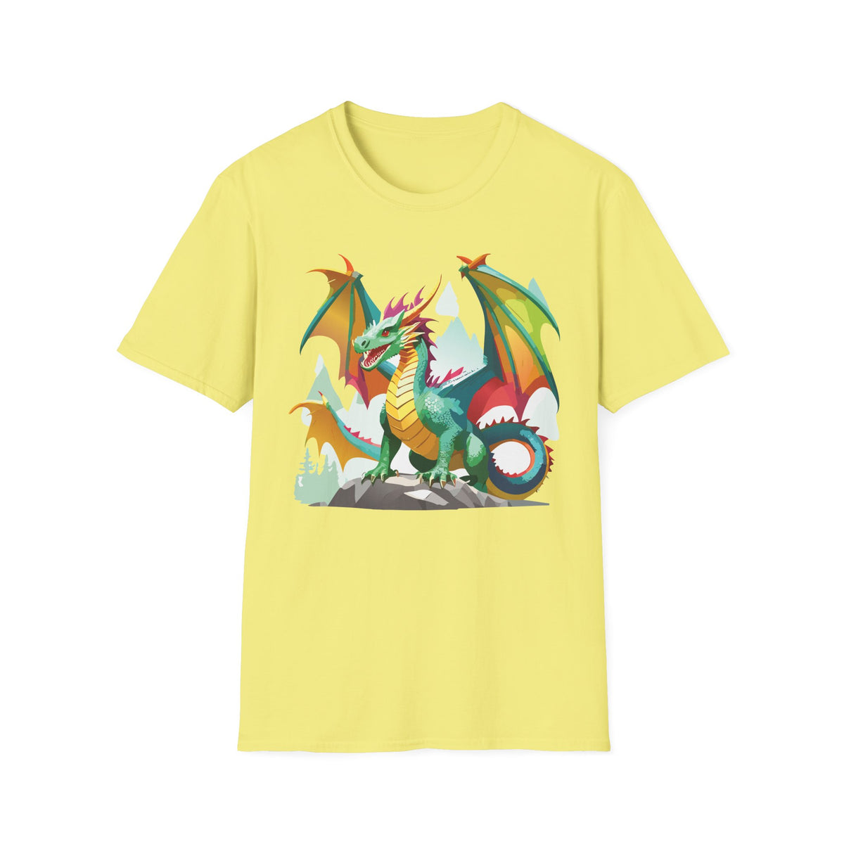 Dragon Graphic Tee Gildan Unisex 100 Cotton Tee Shirt with Animals m24
