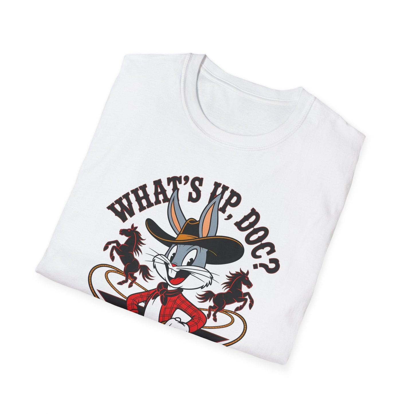 Bugs Bunny Shirt Unisex Cartoon T Shirt With Animation Design Softstyle Gildan 64000