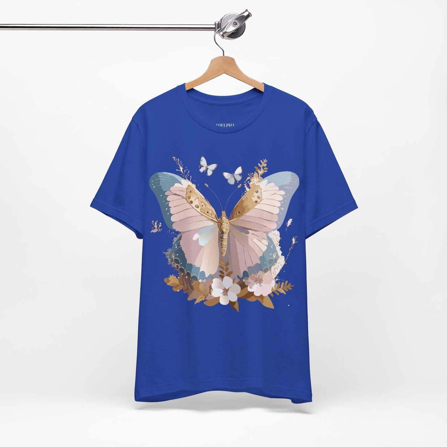 Butterfly Graphic Tee Unisex Short Sleeve Art Design By Adelpha