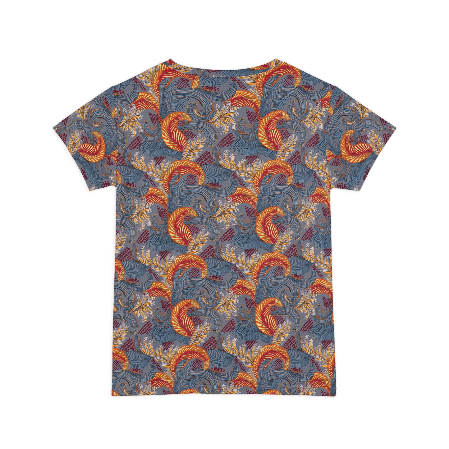 Women Poly Span T-Shirt with Floral Print