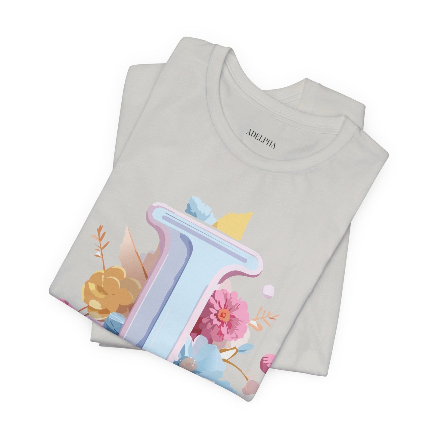 Letter I Shirt Graphic Tee Unisex Vintage Inspired Adelpha Artwork Premium Short Sleeve Tee