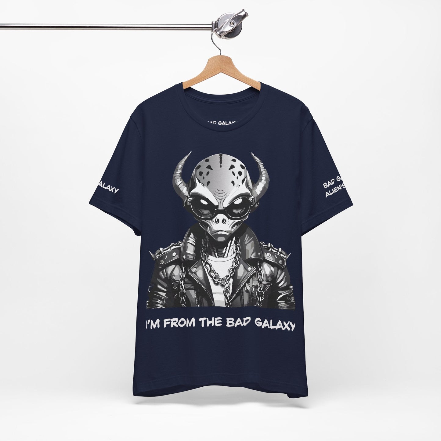 Alien Tee Shirt From Bad Galaxy 100 Percent Cotton Eco Friendly Ink Printed In USA