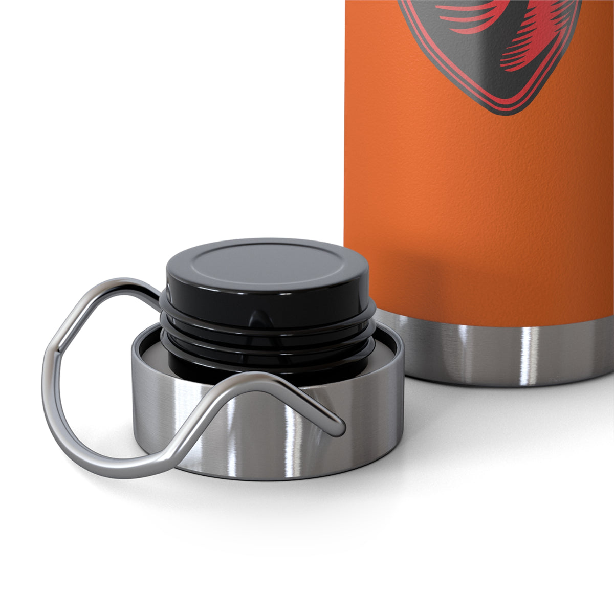 22oz Copper Insulated Water Bottle with Cartoon Design - CV89