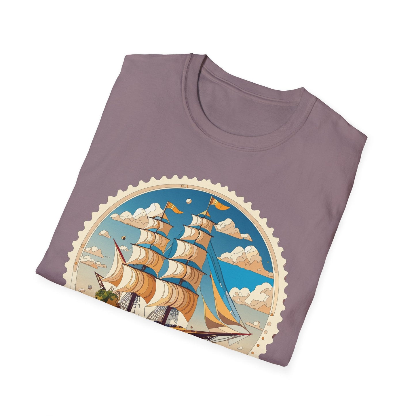 Nautical Ship Frigate Vessel T Shirts Unisex Tee Shirt Softstyle 64000 Ring Spun Cotton Comfort