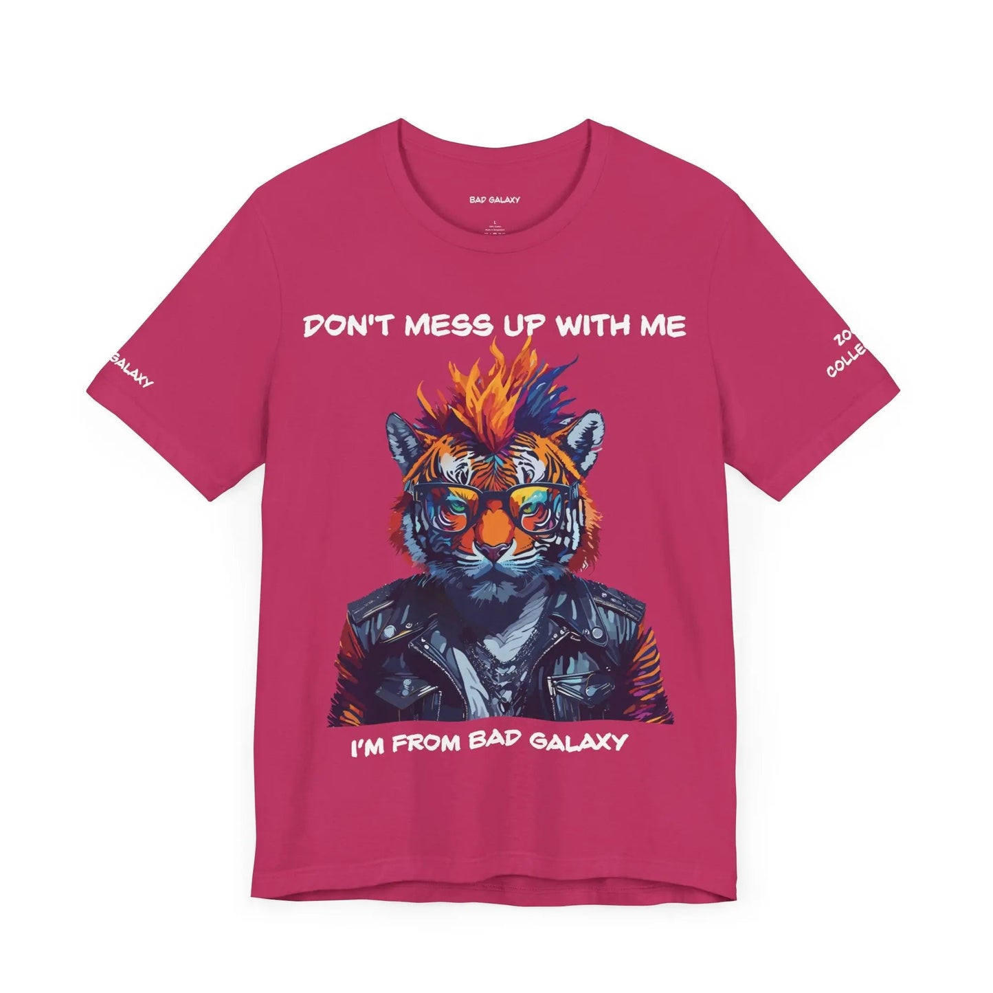 Bad Galaxy Animal T Shirt 100 Percent Cotton Eco Friendly Ink Made in USA Durable Stitching