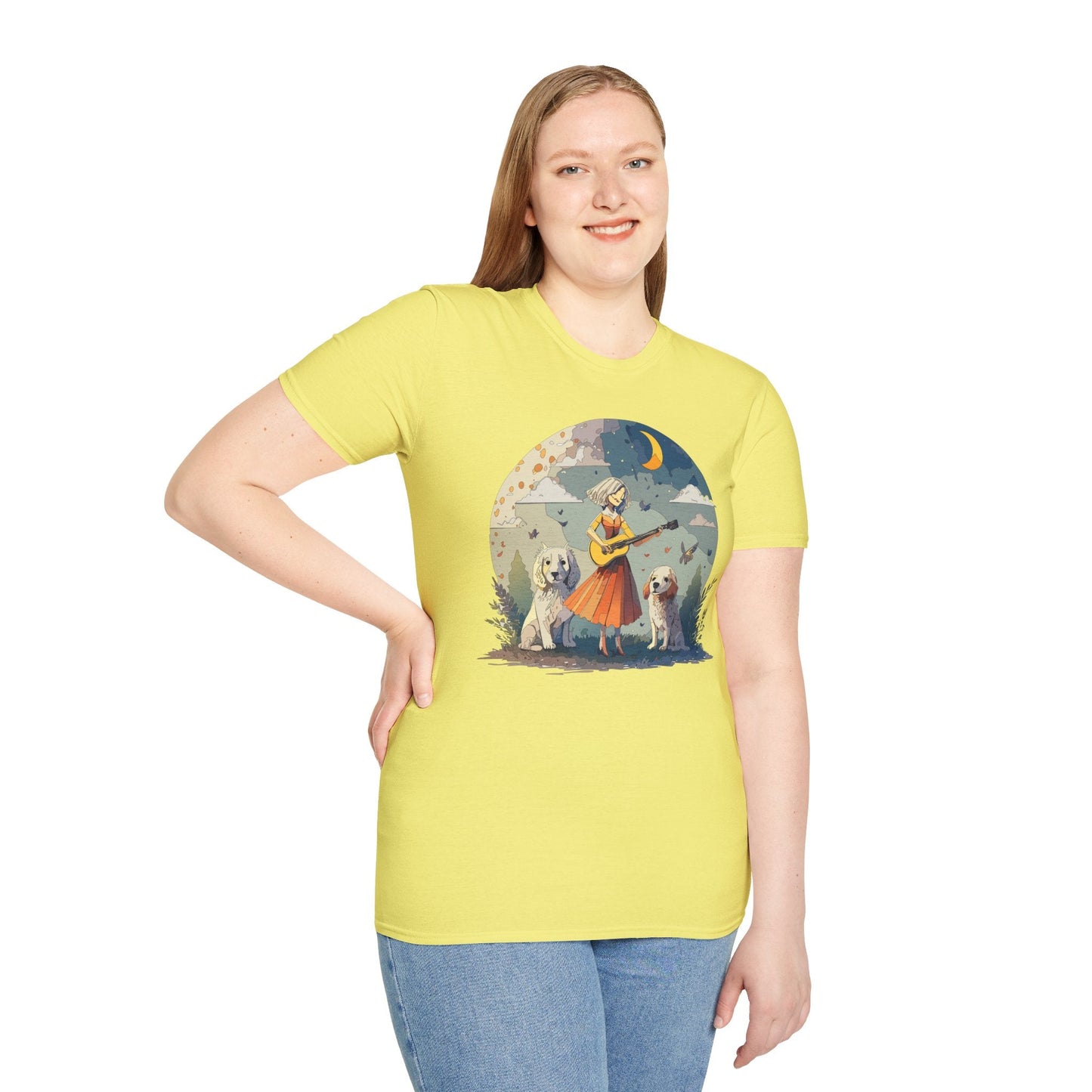 Womens Graphic T Shirts Art Design Tee Softstyle Gildan 64000 100 Percent Cotton