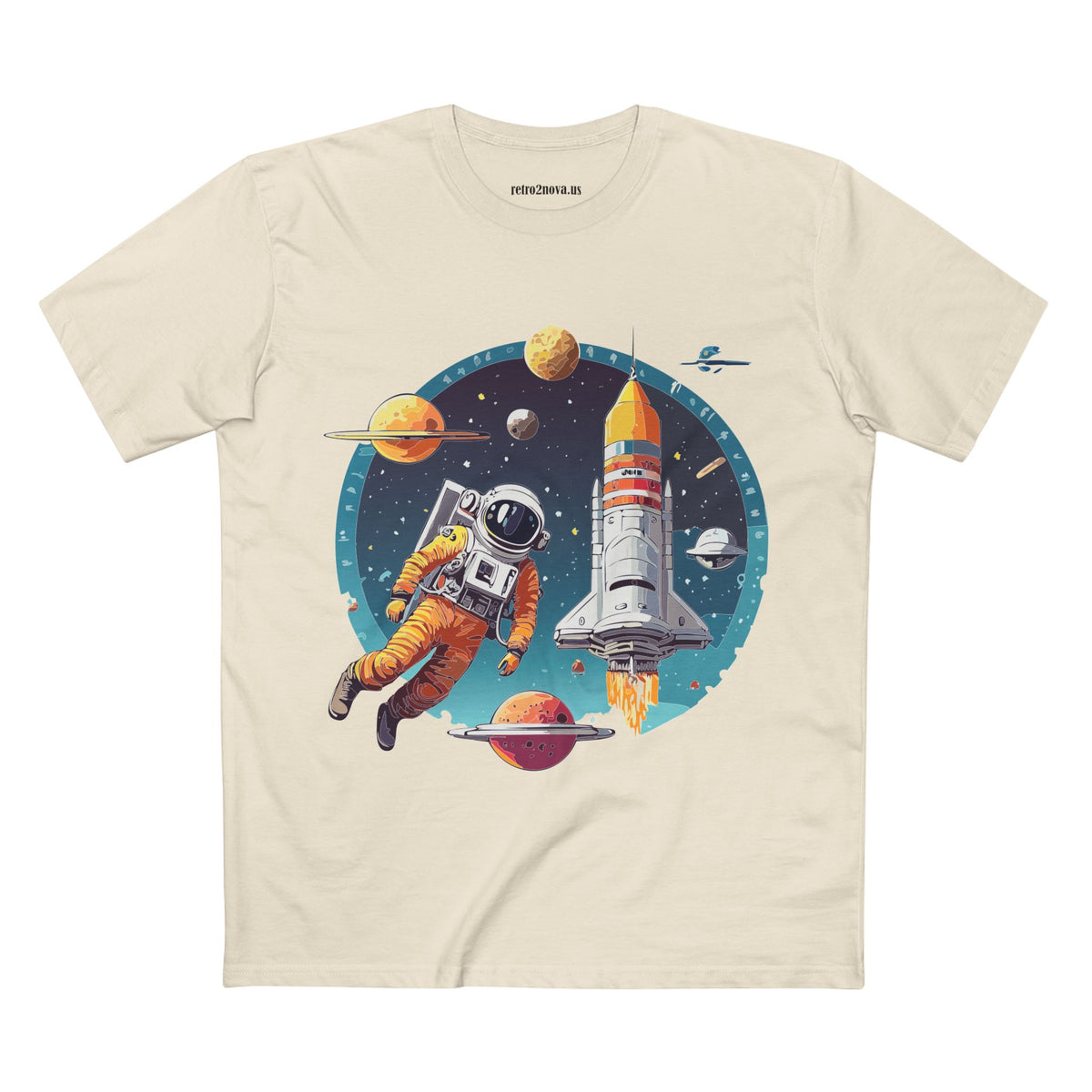 Cosmos Astronaut Graphic Tee Staple Unisex 100 Cotton Tee Shirt - CS-29