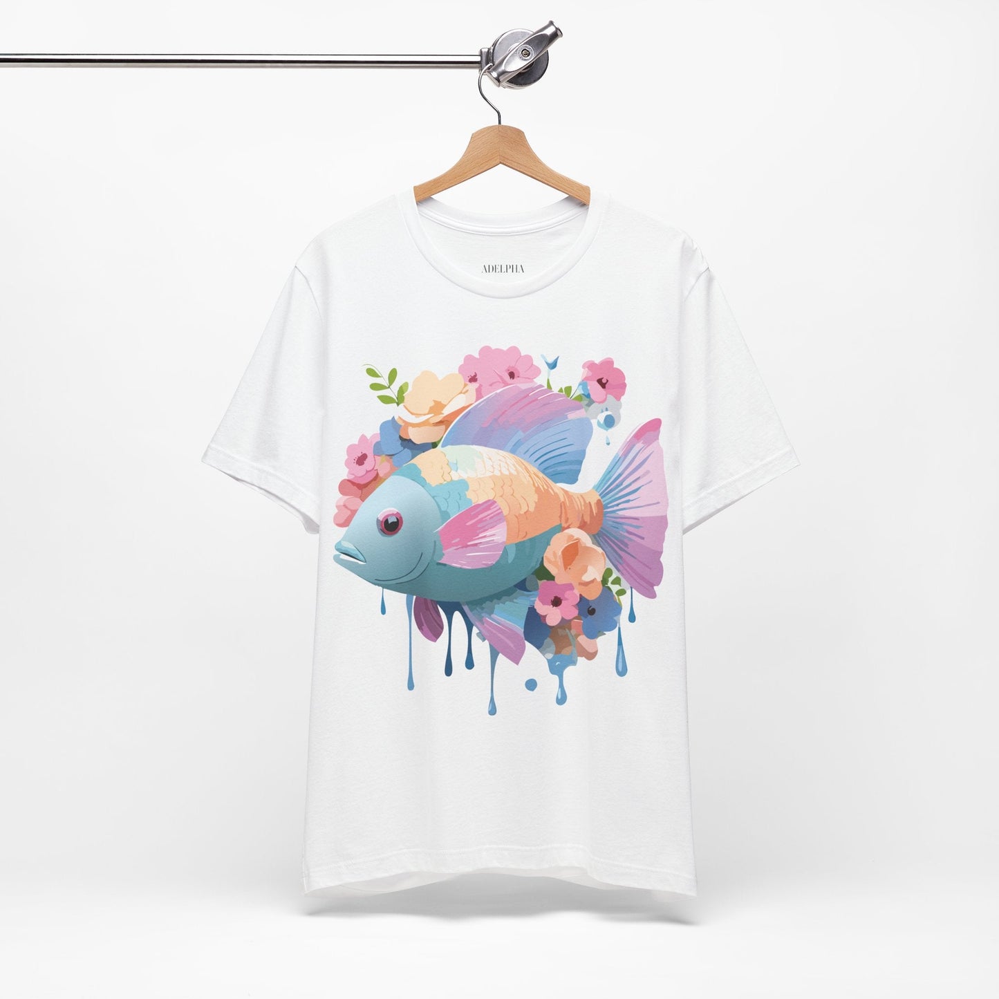 Fish Graphic Unisex 100 Cotton Vintage Artwork Tee 1