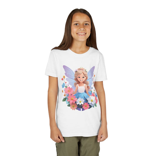 Enchanting Fairy Floral Youth Short Sleeve Tee - Perfect for Spring Celebrations (9-14)