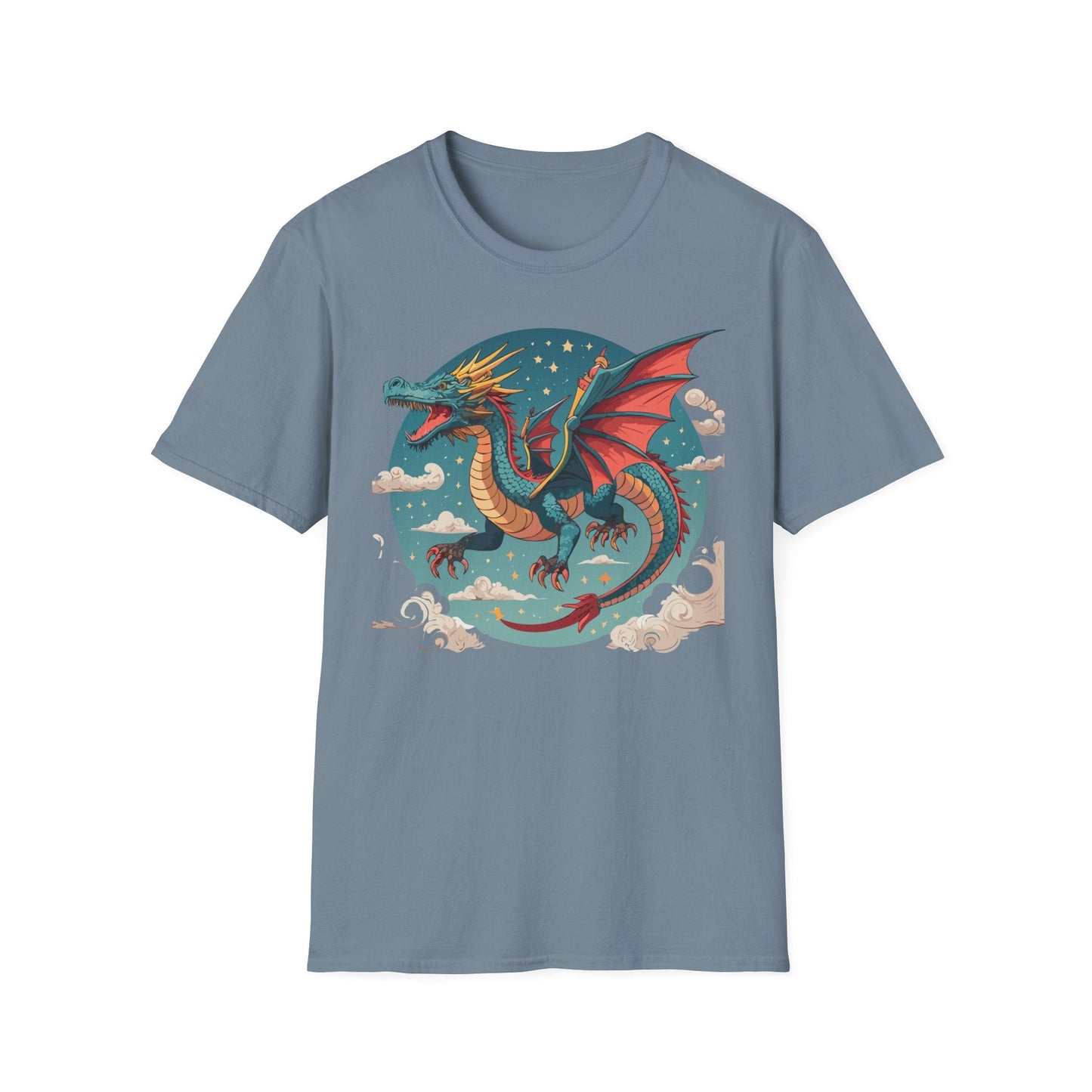 Dragon Graphic Unisex 100 Cotton Tee with Animal Artwork Design 20