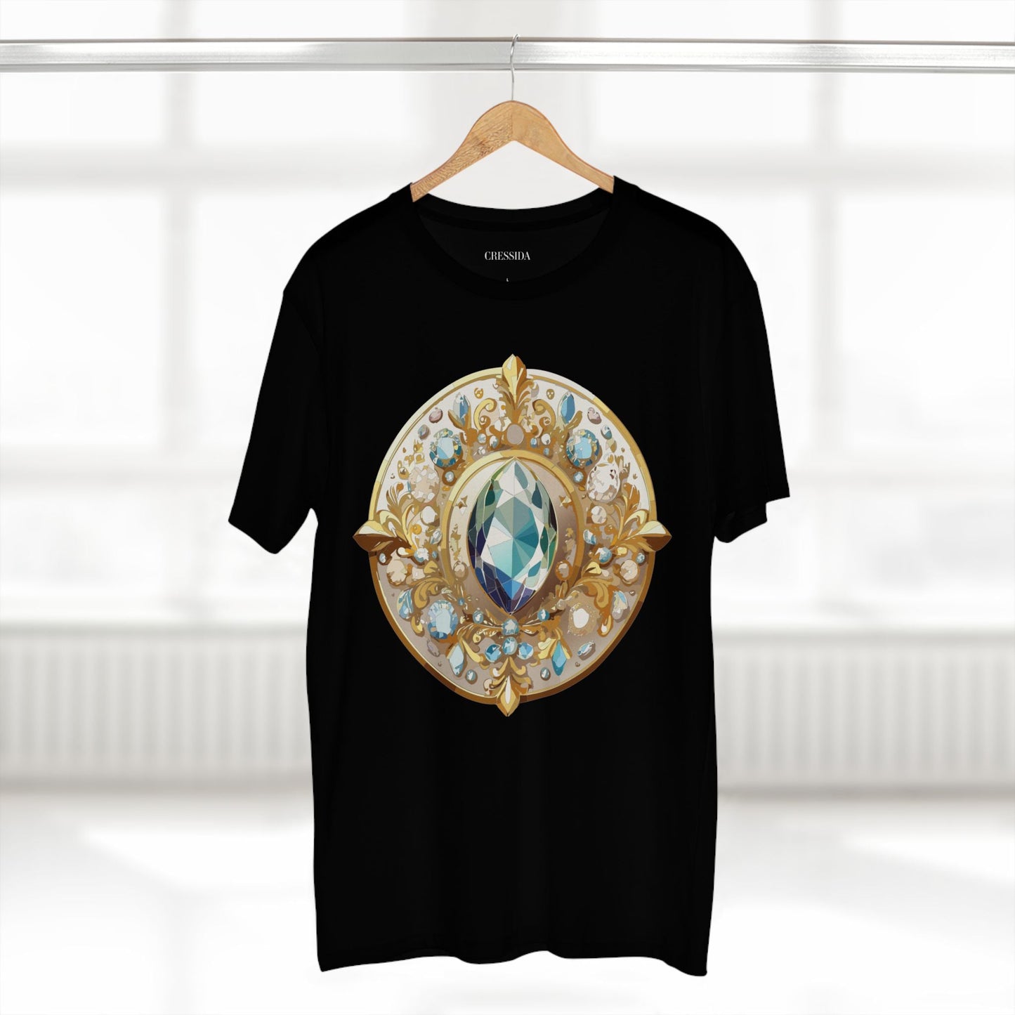 Medallion Graphic T-Shirt Unisex 100 Cotton With Gold Art Design Medal Tee 21