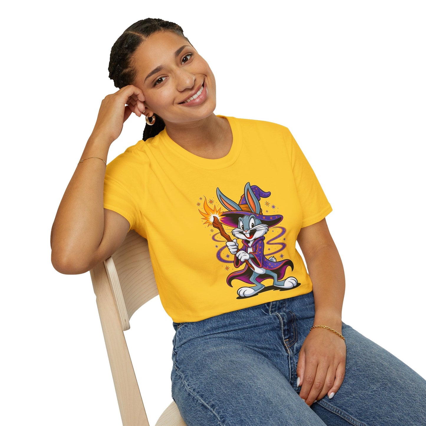 Bugs Bunny T Shirt Unisex Softstyle Gildan 64000 Cartoon Tee With Classic Design Art
