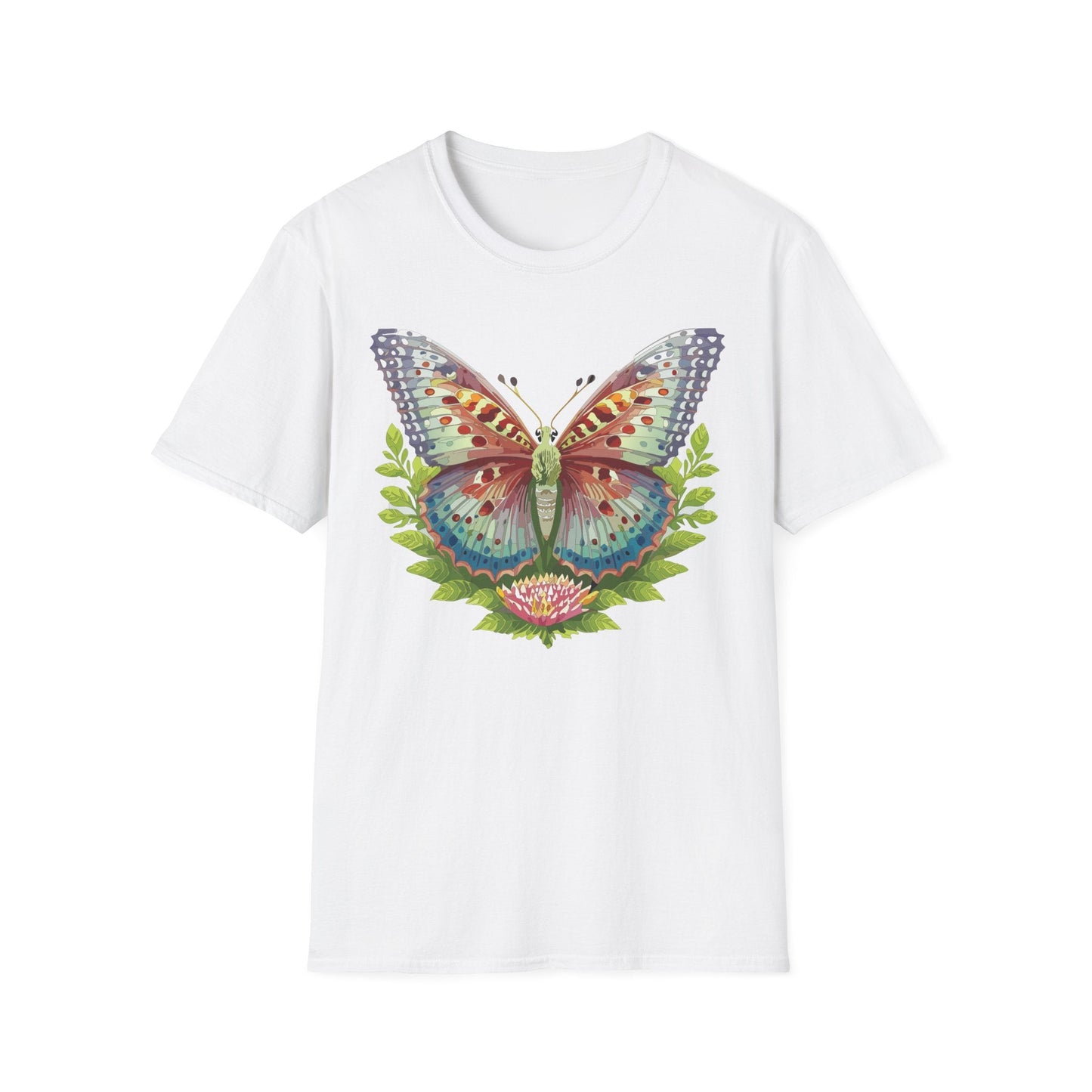 Butterfly Shirt Unisex T Shirt Gildan Softstyle 64000 Breathable Ring Spun Cotton Monarch Tee