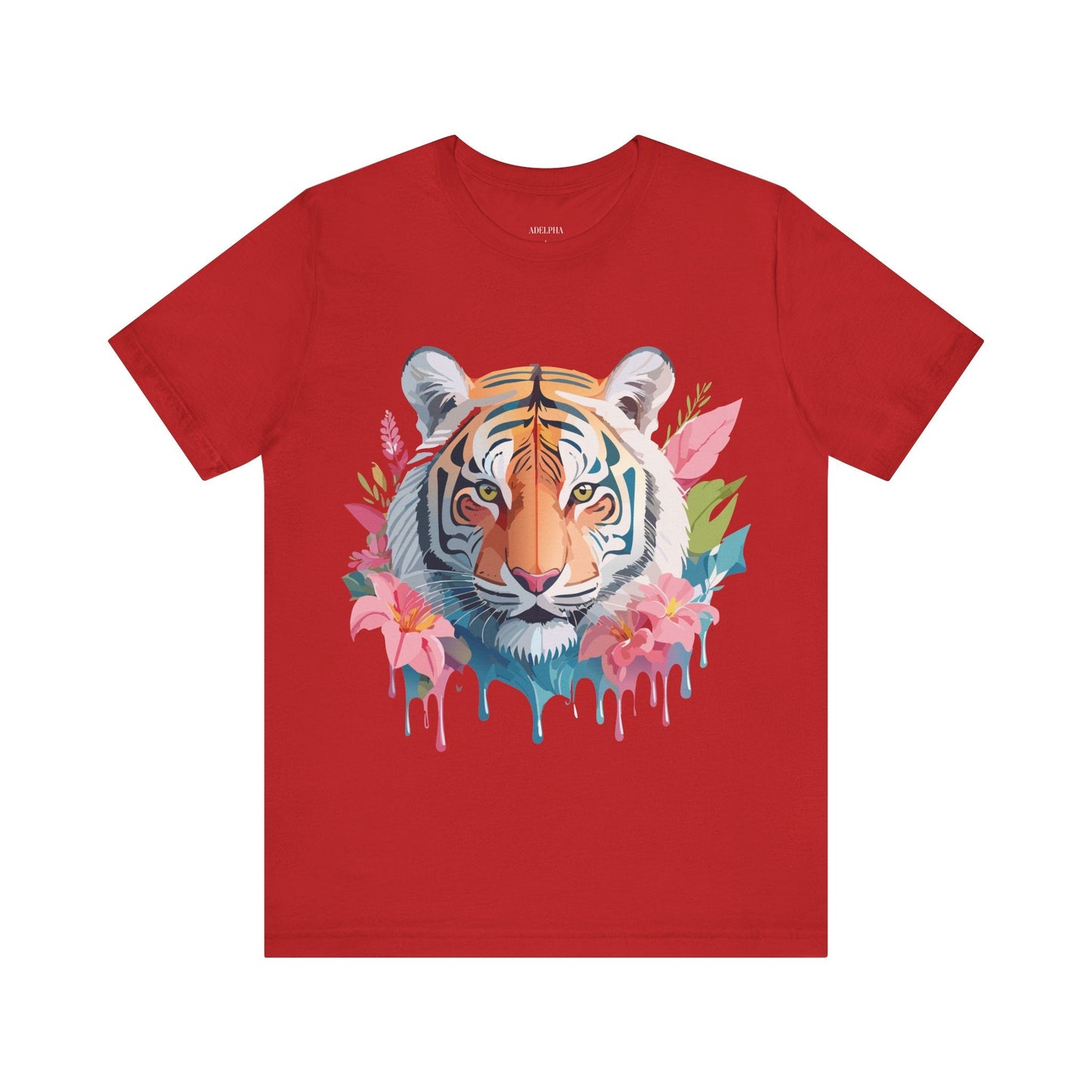 Tiger Graphic Unisex 100 Cotton Vintage Art with Animal Tee 13