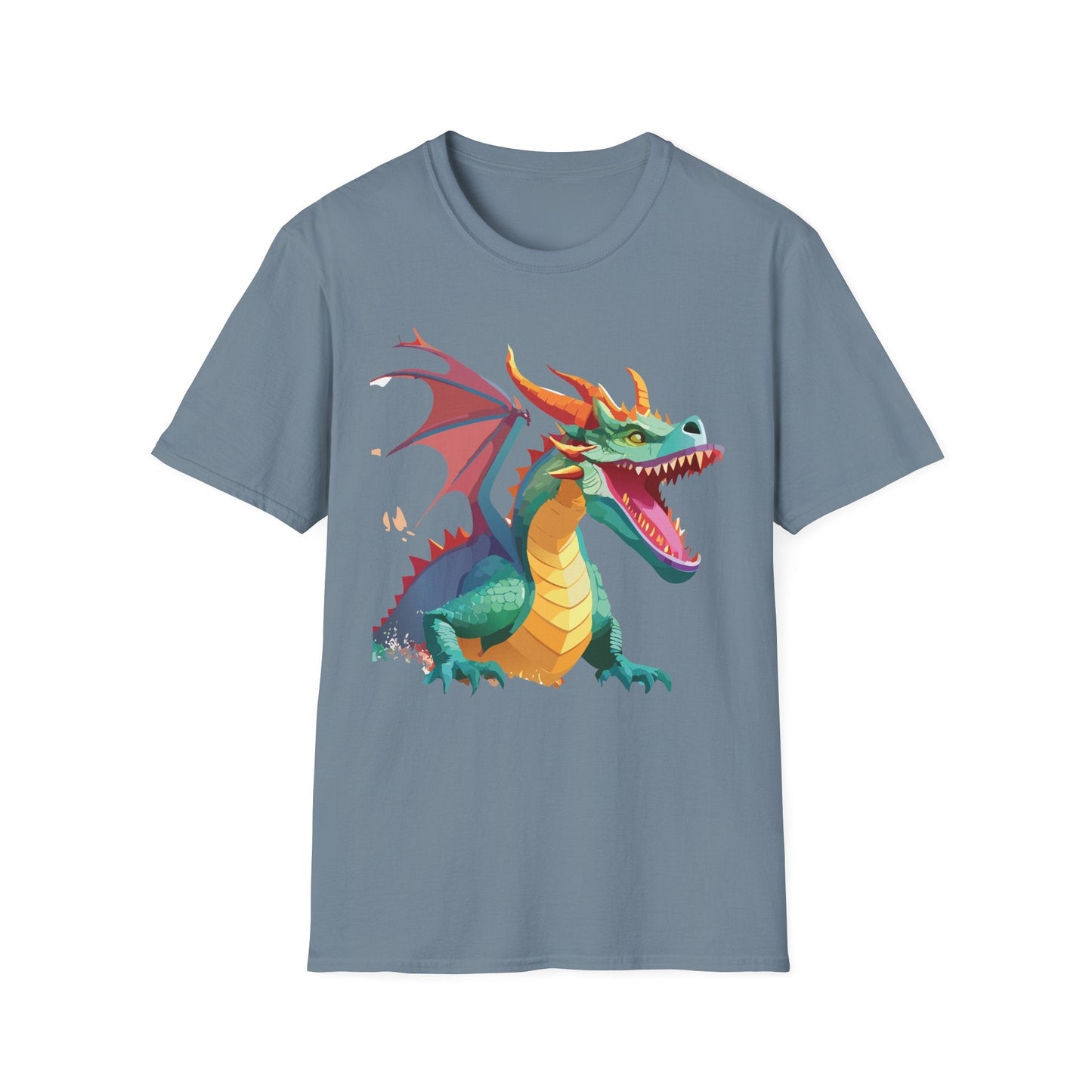 Dragon Graphic T Shirt Unisex Softstyle Cotton Tee Dragon Art Shirt For Men Women