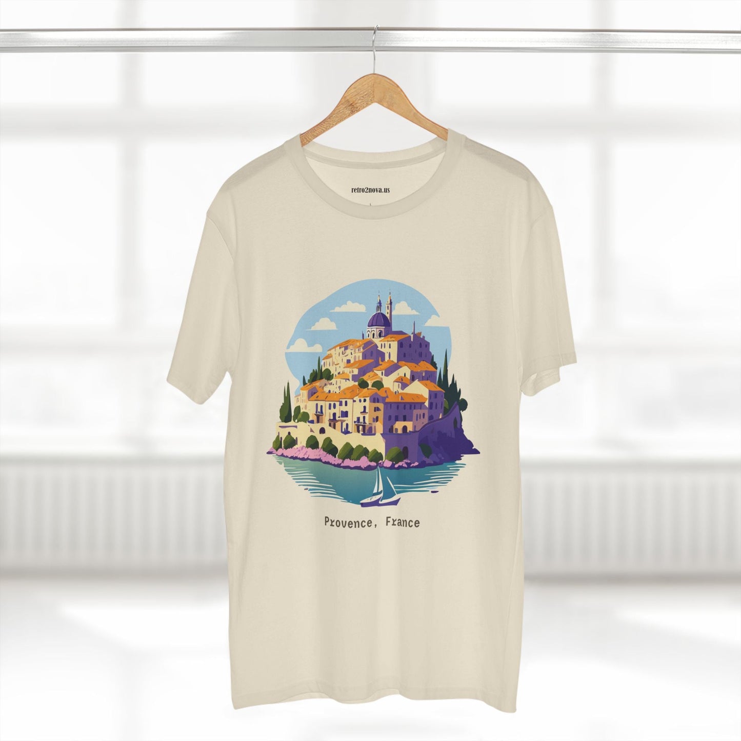 Travel Shirt Provence Tourist Unisex Premium Cotton Tee With Original Art Design Retro2Nova