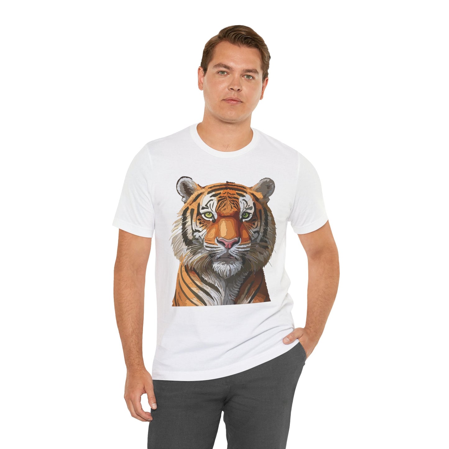 Unisex Animal Art Design Tee Shirt Wild Animals Graphic Tee Softstyle Gildan 64000