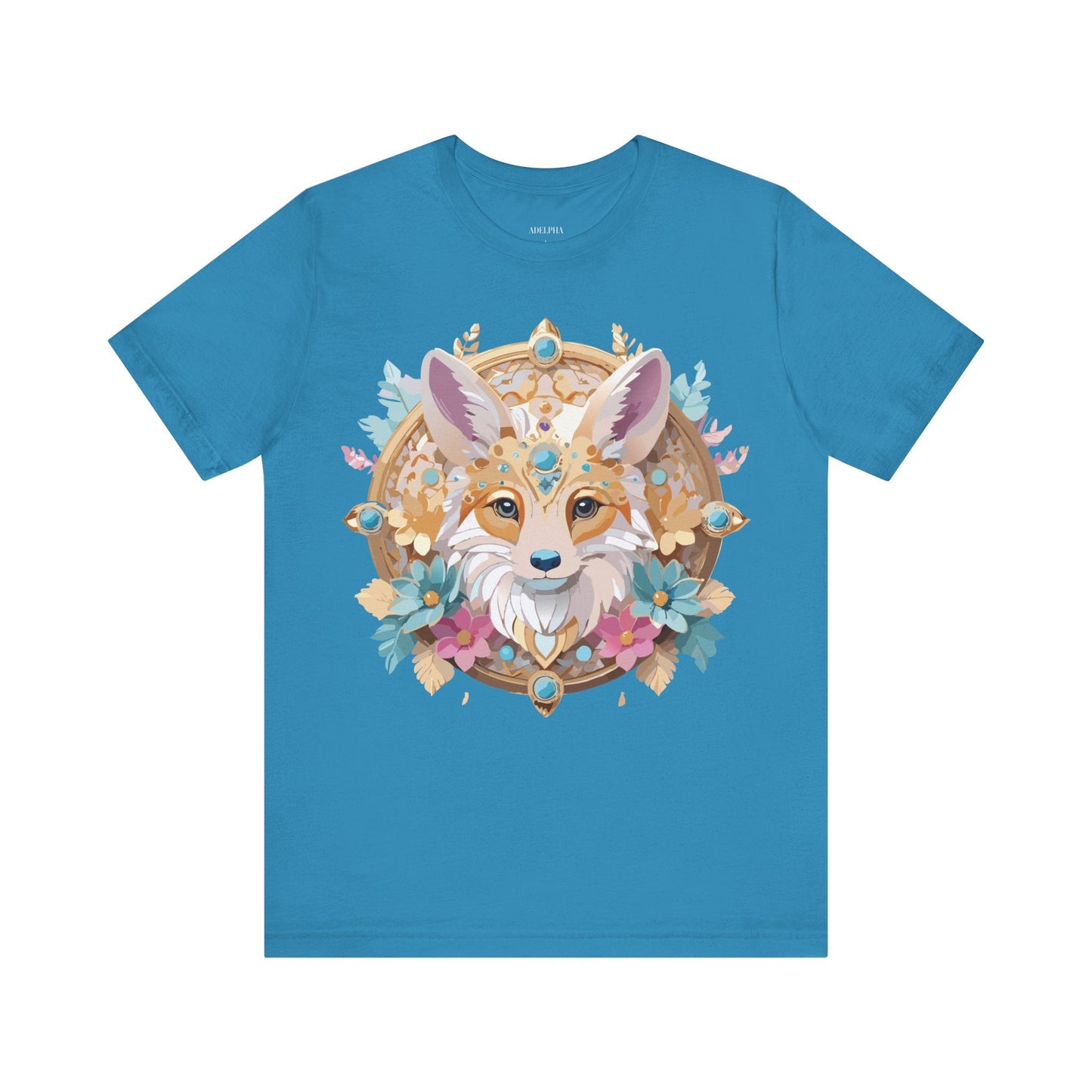 Unisex Graphic Tee From Adelpha Medallion Art Design Vintage Inspired Look Everyday Wear Style