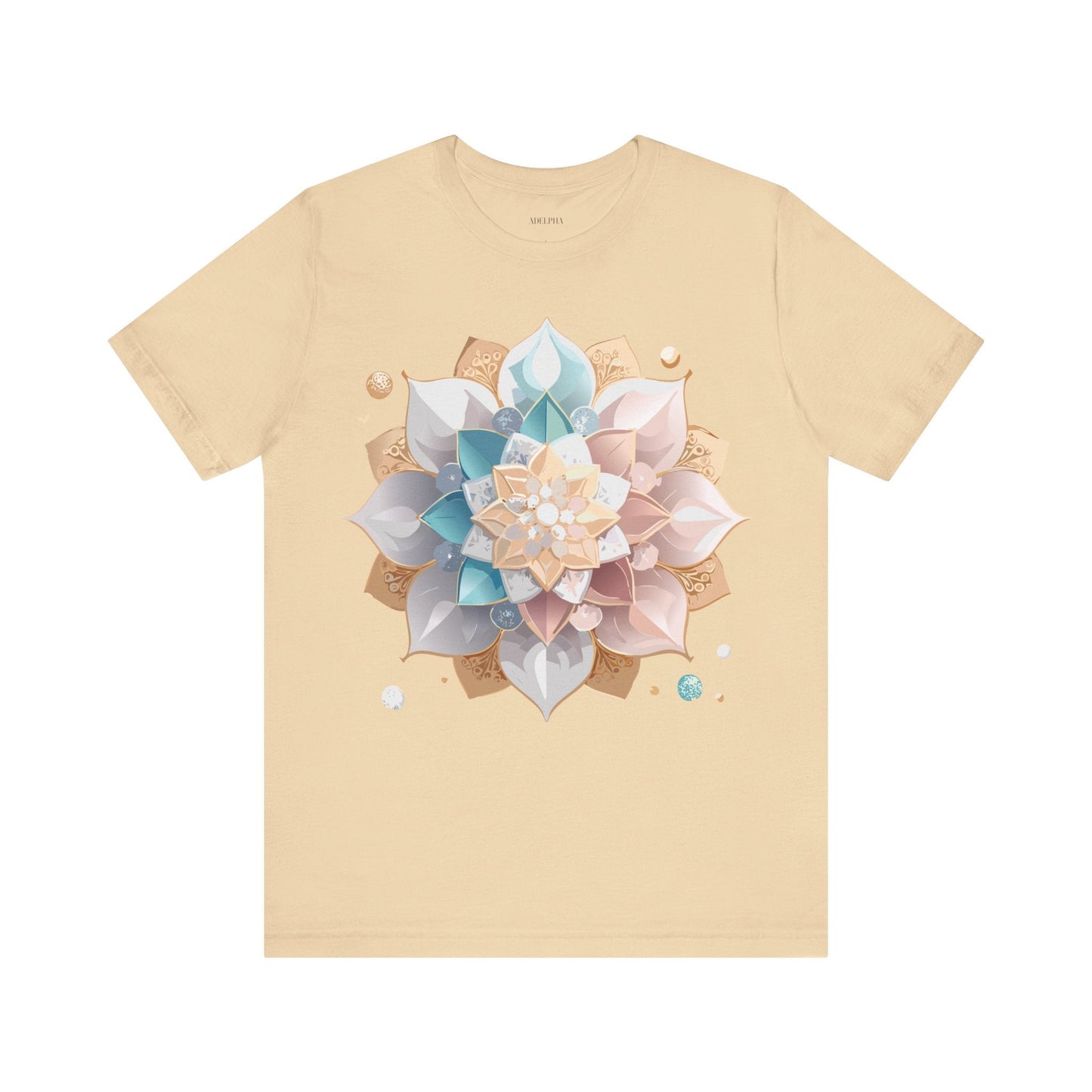 Adelpha Mandala Graphic Tee Unisex Jersey Short Sleeve Art Design Shirt Premium Comfort Wear