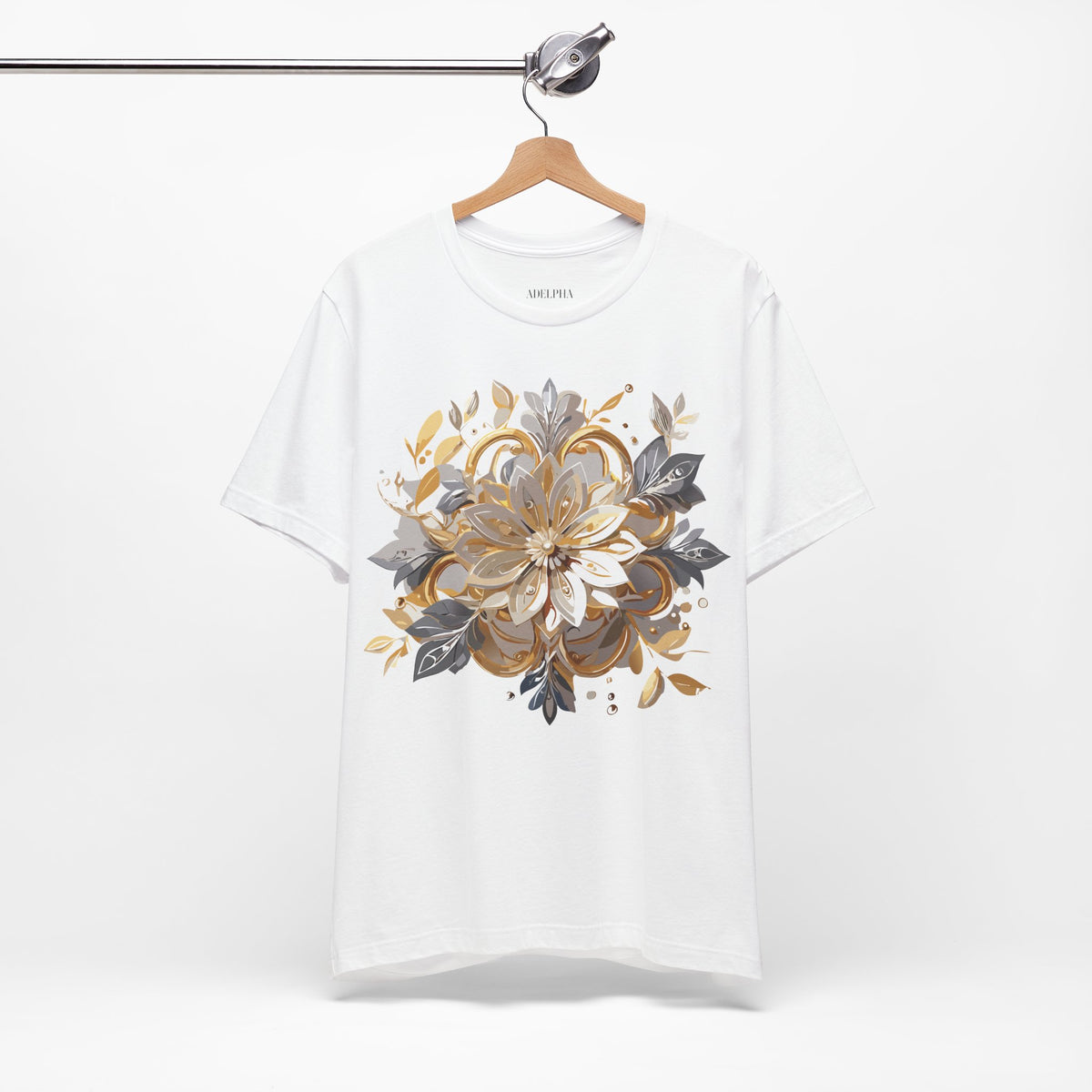 Jewelry Graphic Unisex Cotton Bella+Canvas Tee with Art Design n128