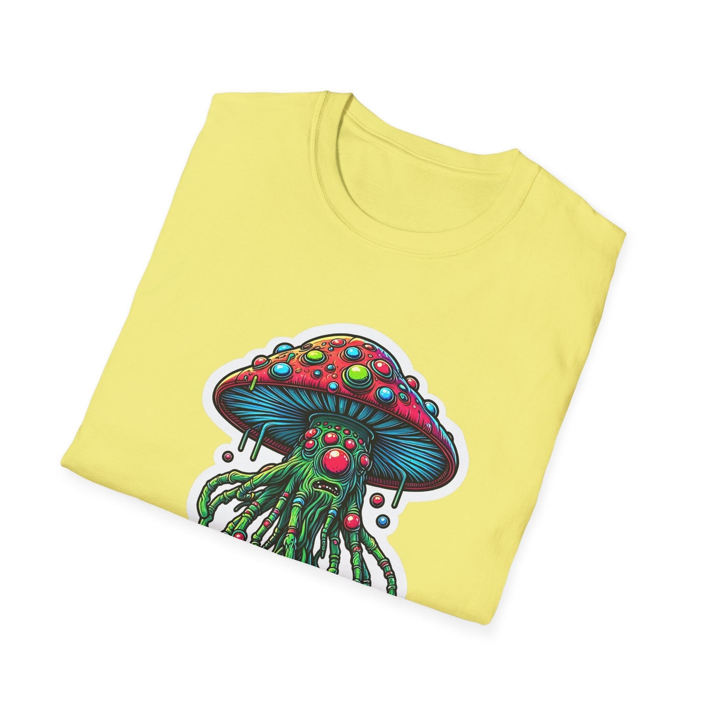 Mashroom Tee Shirt Unisex Funny Mashroom Shirt With Fungus Art Design Gildan Softstyle 64000