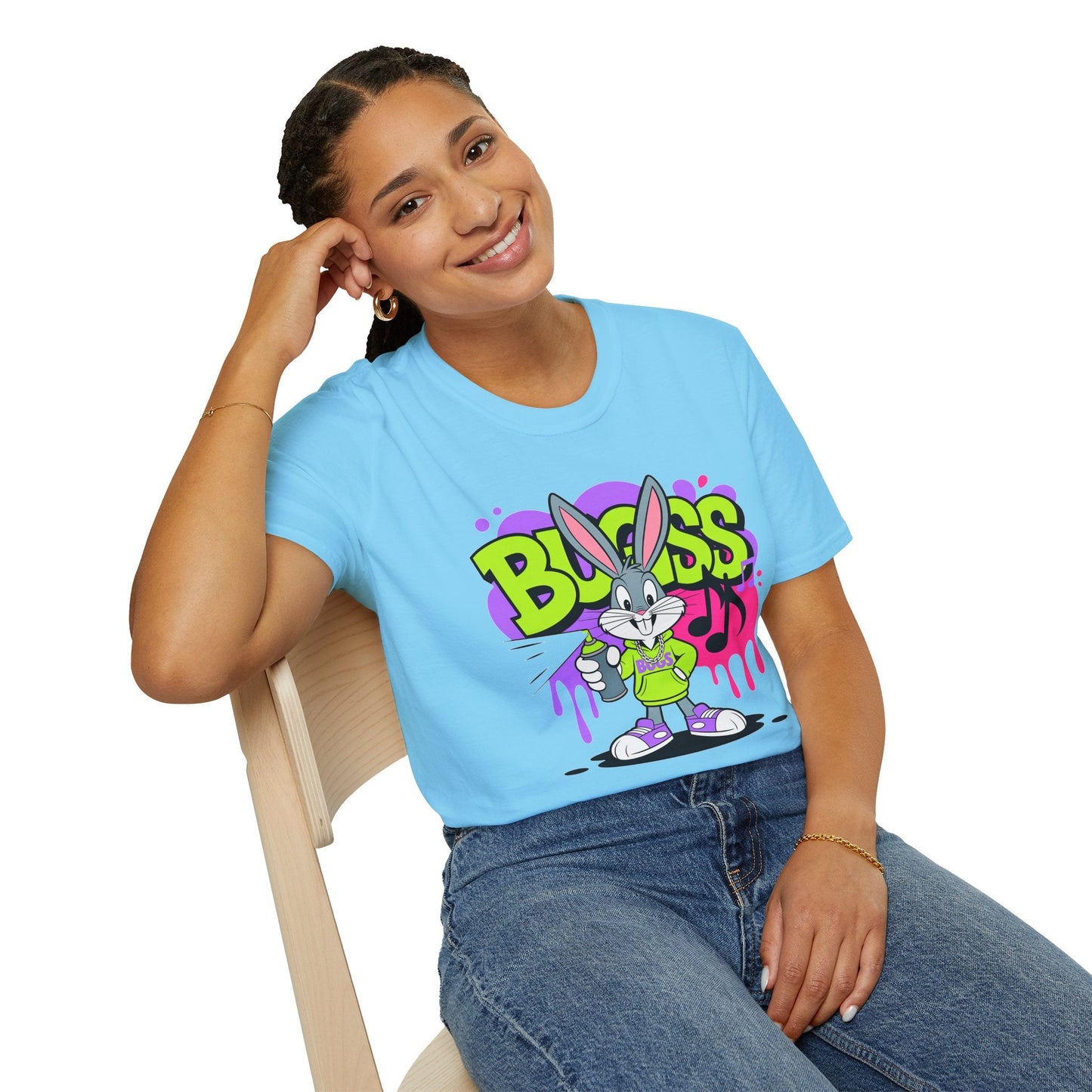 Cartoon T Shirt With Animation Unisex Funny Animals Tee Softstyle Gildan 64000 Apparel