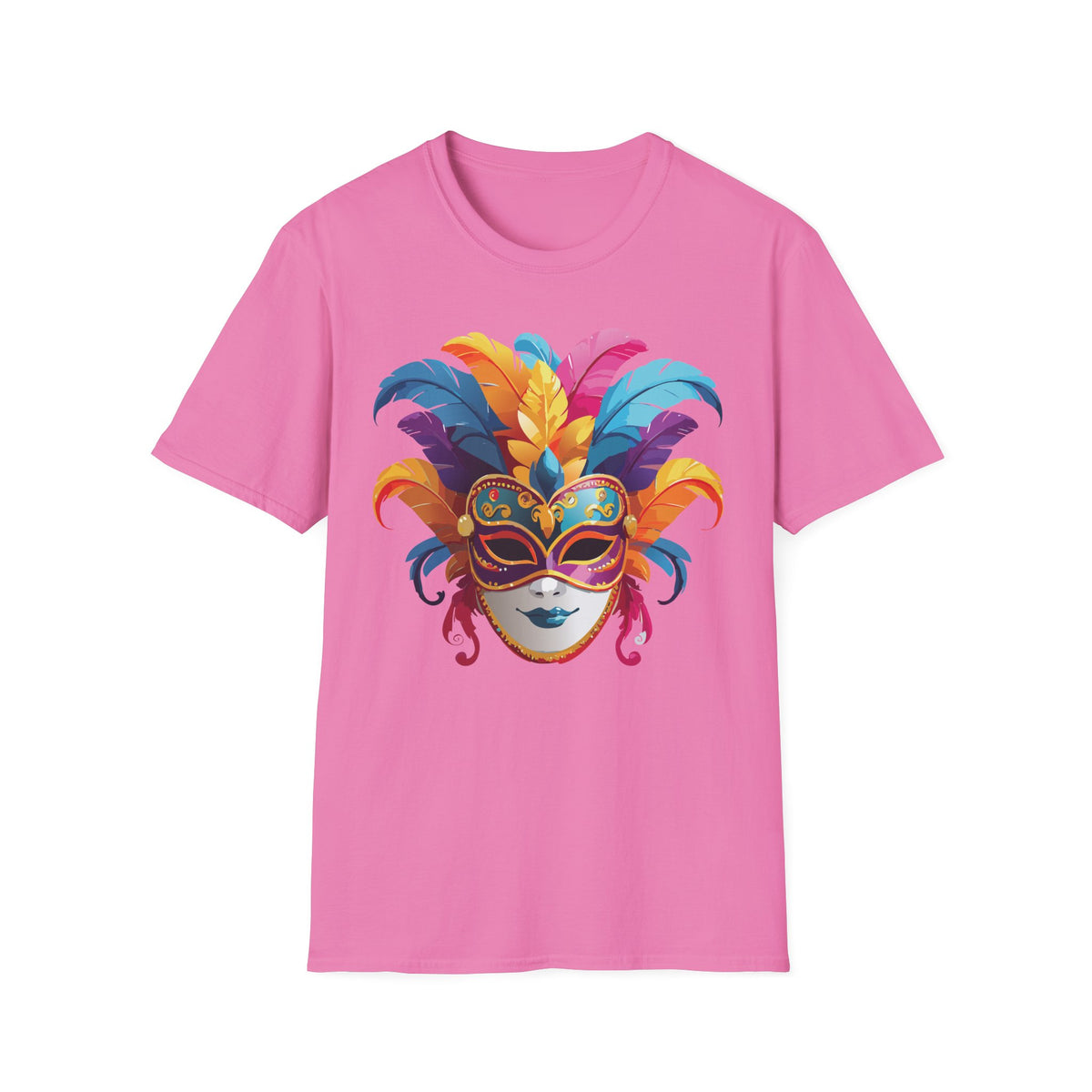 Mask Masquerade Carnival Graphic Tee Gildan Unisex 100 Cotton Tee Shirt m30