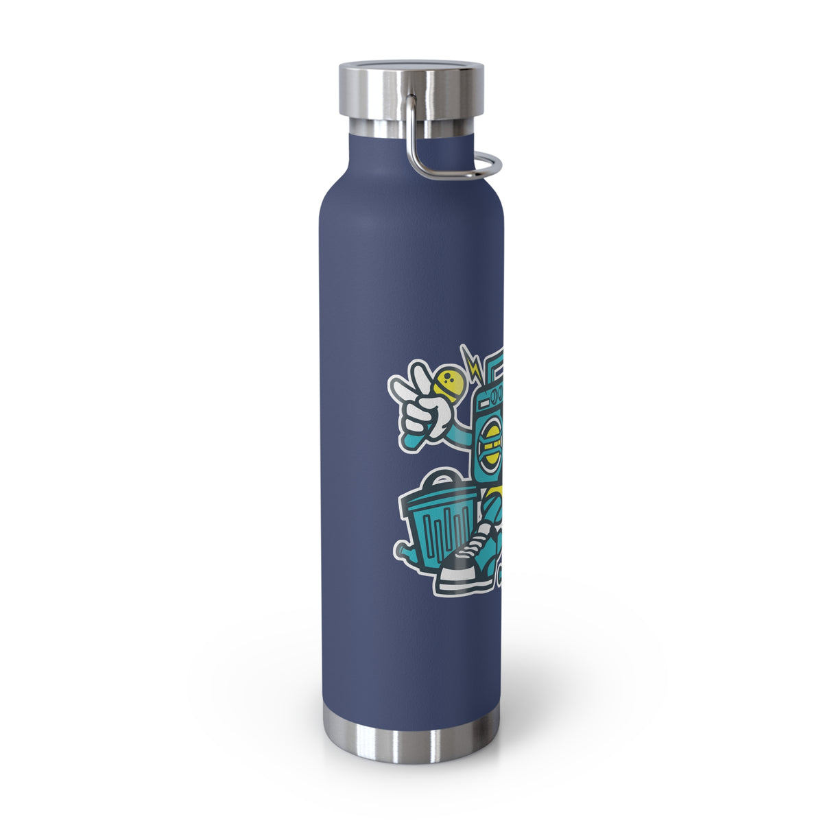 22oz Copper Insulated Water Bottle with Cartoon Design - CV6