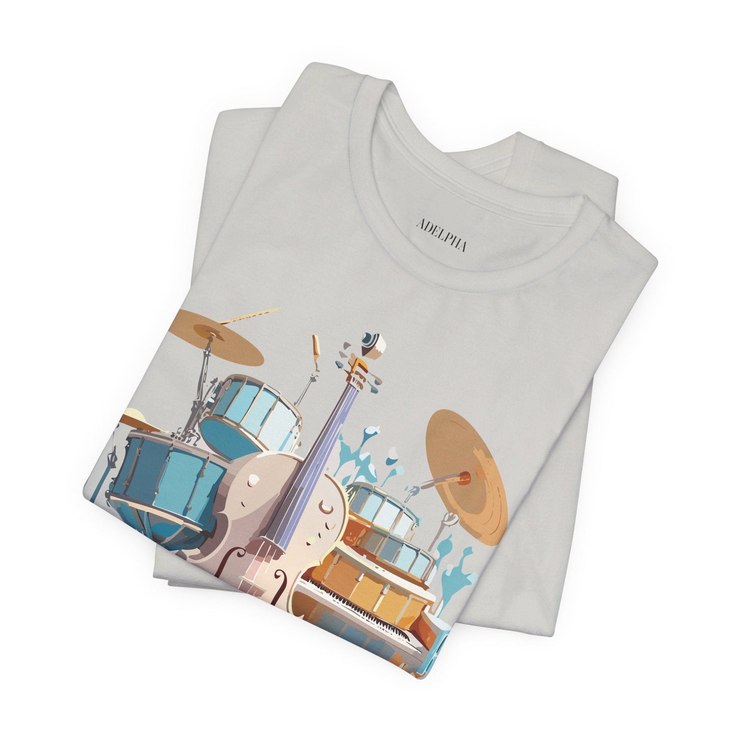 Adelpha Music Graphic T Shirt Unisex Jersey Short Sleeve Vintage Inspired Artwork Tee