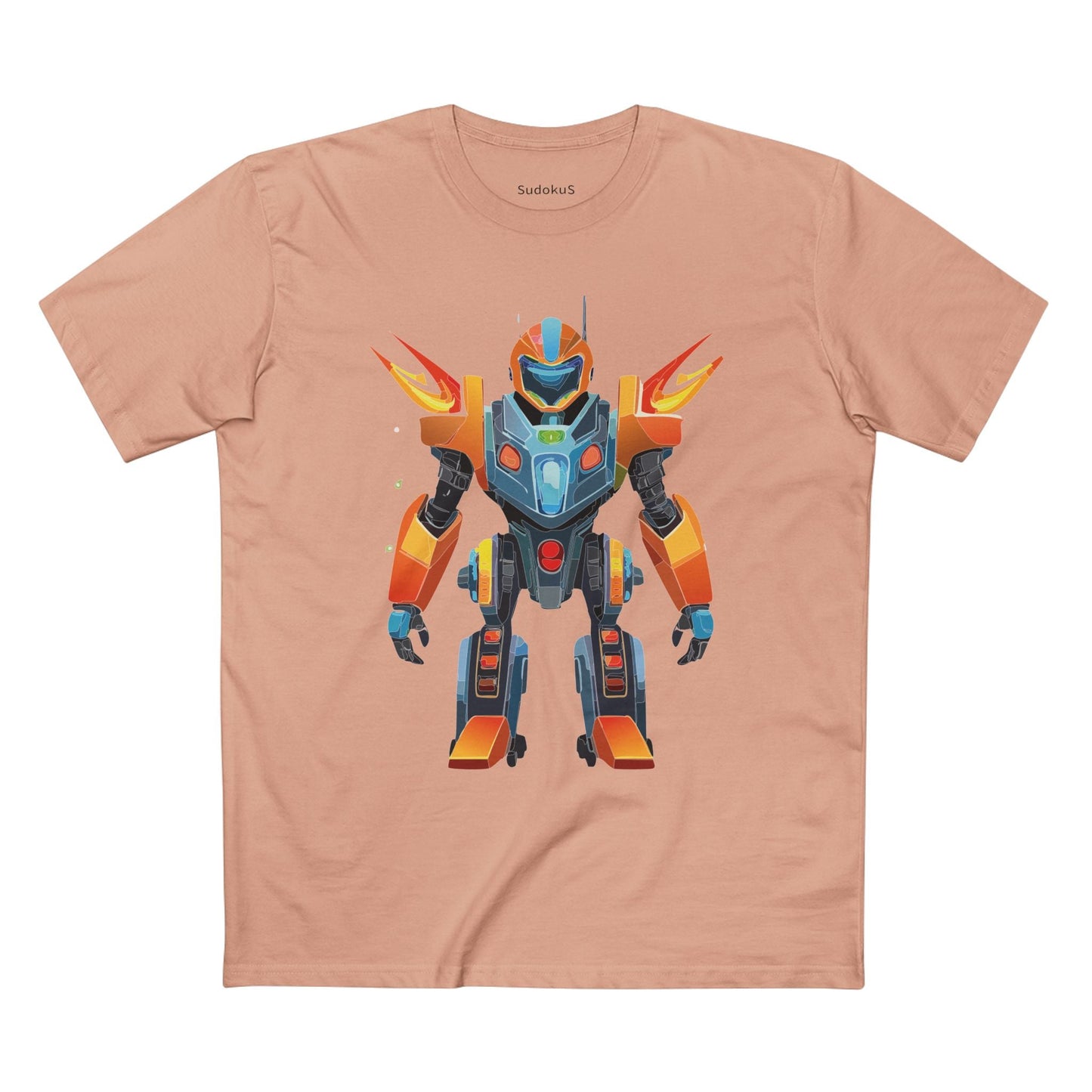 Cyborg Robot Graphic Unisex 100 Cotton Staple Tee 5