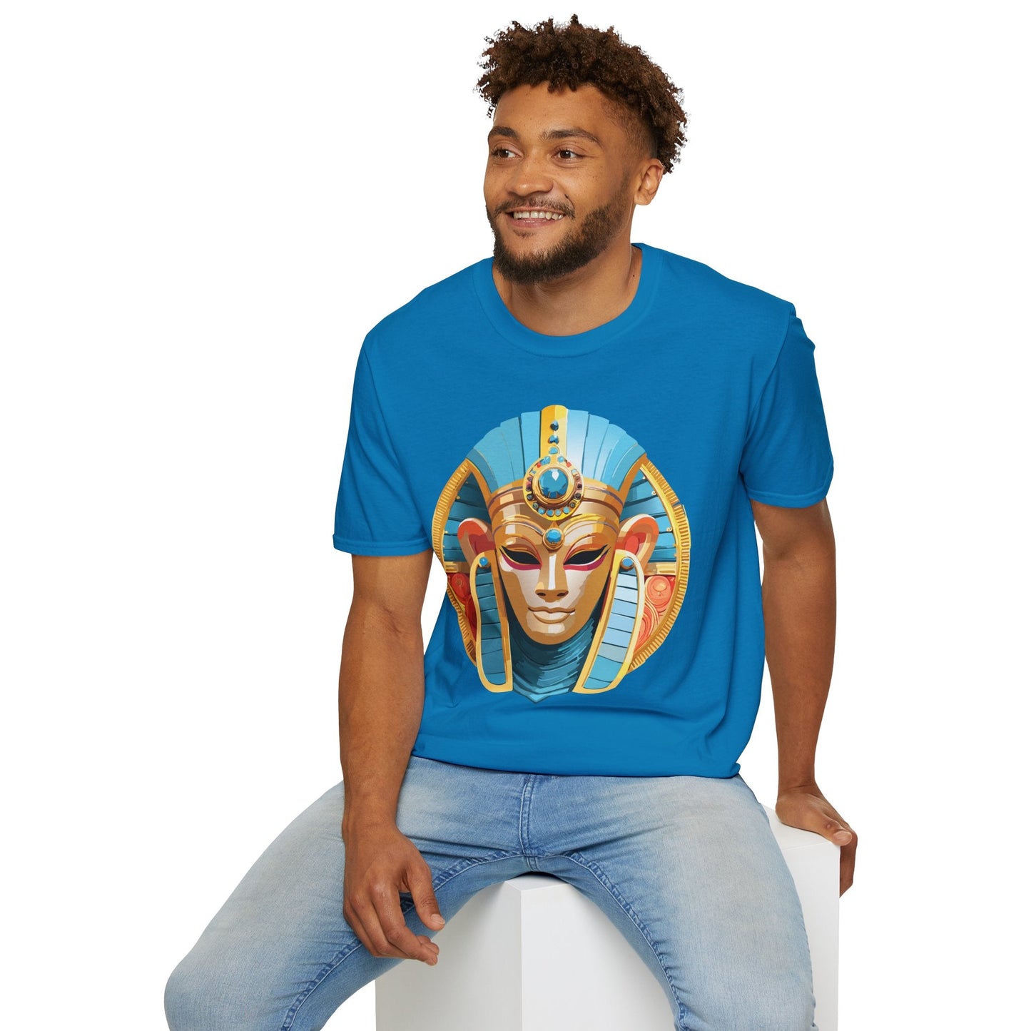 Mask Graphic Unisex Cotton Masquerade Design Artwork Tee 17
