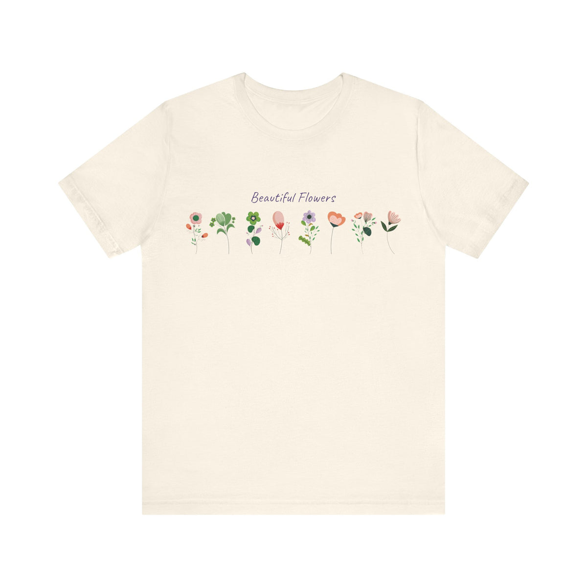 Floral Graphic Tee Shirt - Bella+Canvas Unisex 100 Cotton 51
