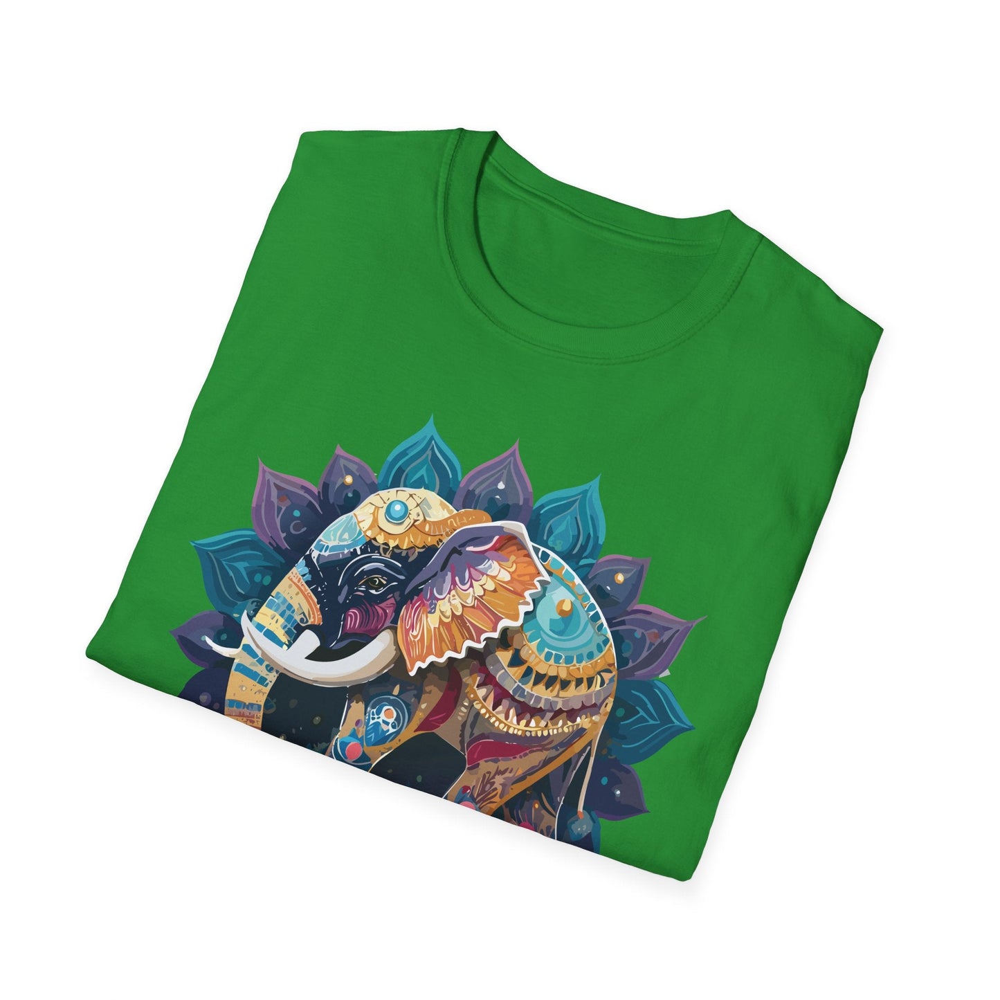 Elephant T Shirt Unisex Softstyle Cotton Tee Gildan 64000 Comfortable Everyday Wear
