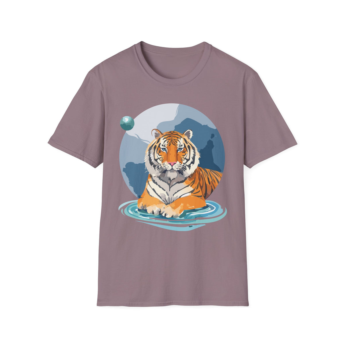 Majestic Tiger Illustration T-Shirt | Tiger Graphic Tee