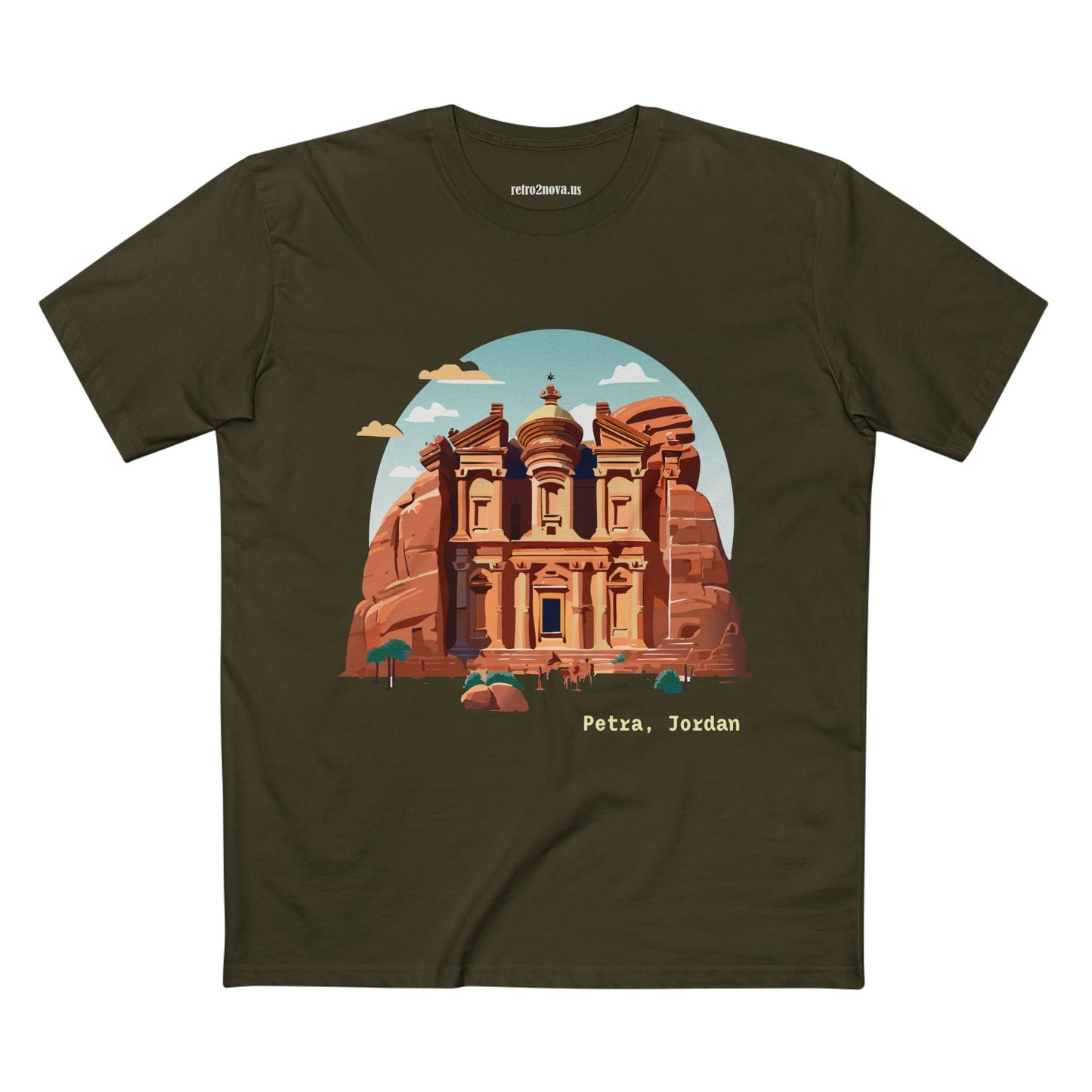 Petra Travel Shirt Unisex Premium Cotton Tee With Original Art Design For Tourists TT22