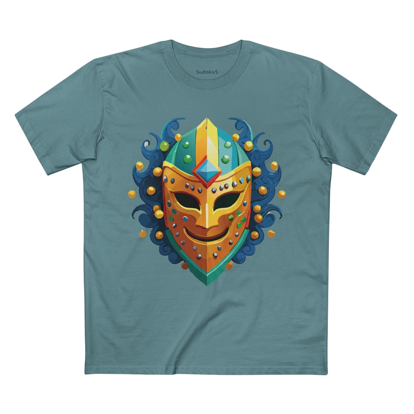 Mask Graphic Unisex 100 Cotton Staple Tee 18