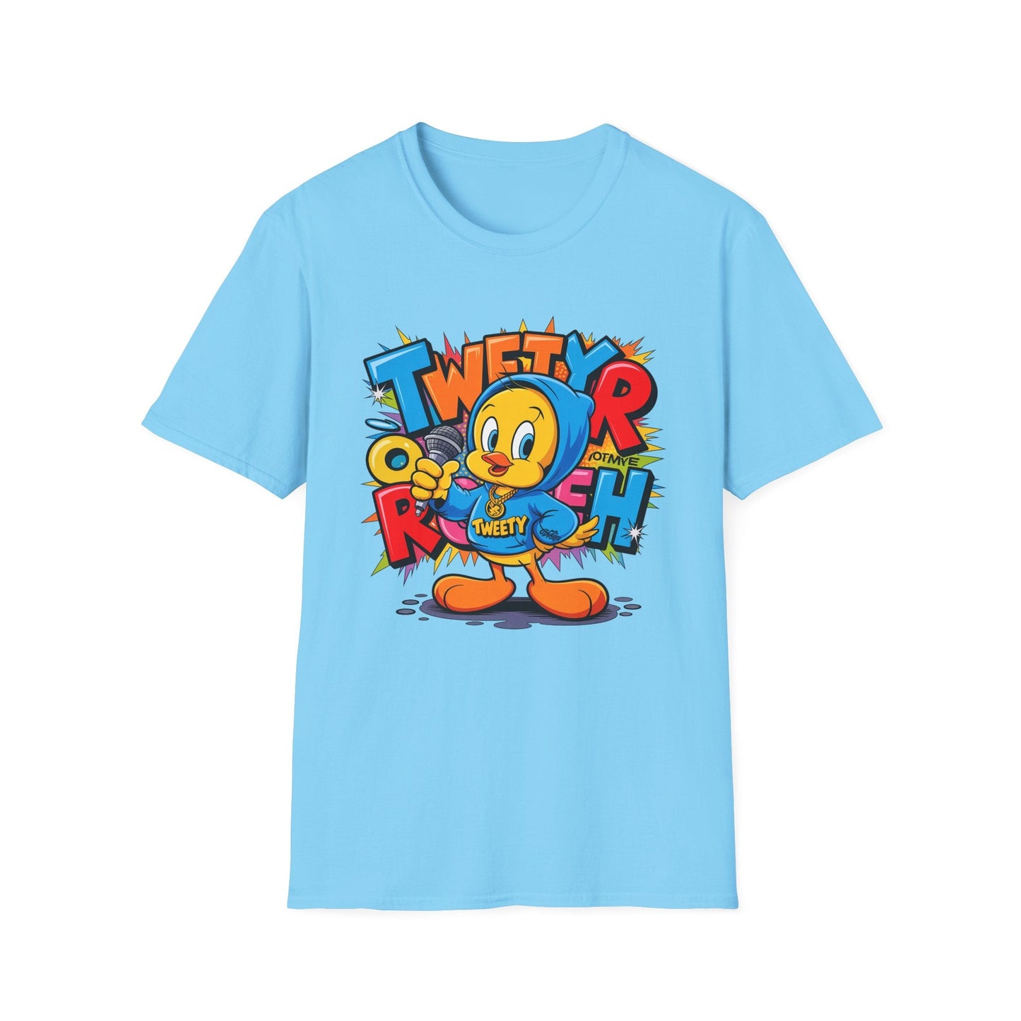 Cartoon T Shirt With Animation Funny Animals Tee Unisex Gildan Softstyle 64000 Pro