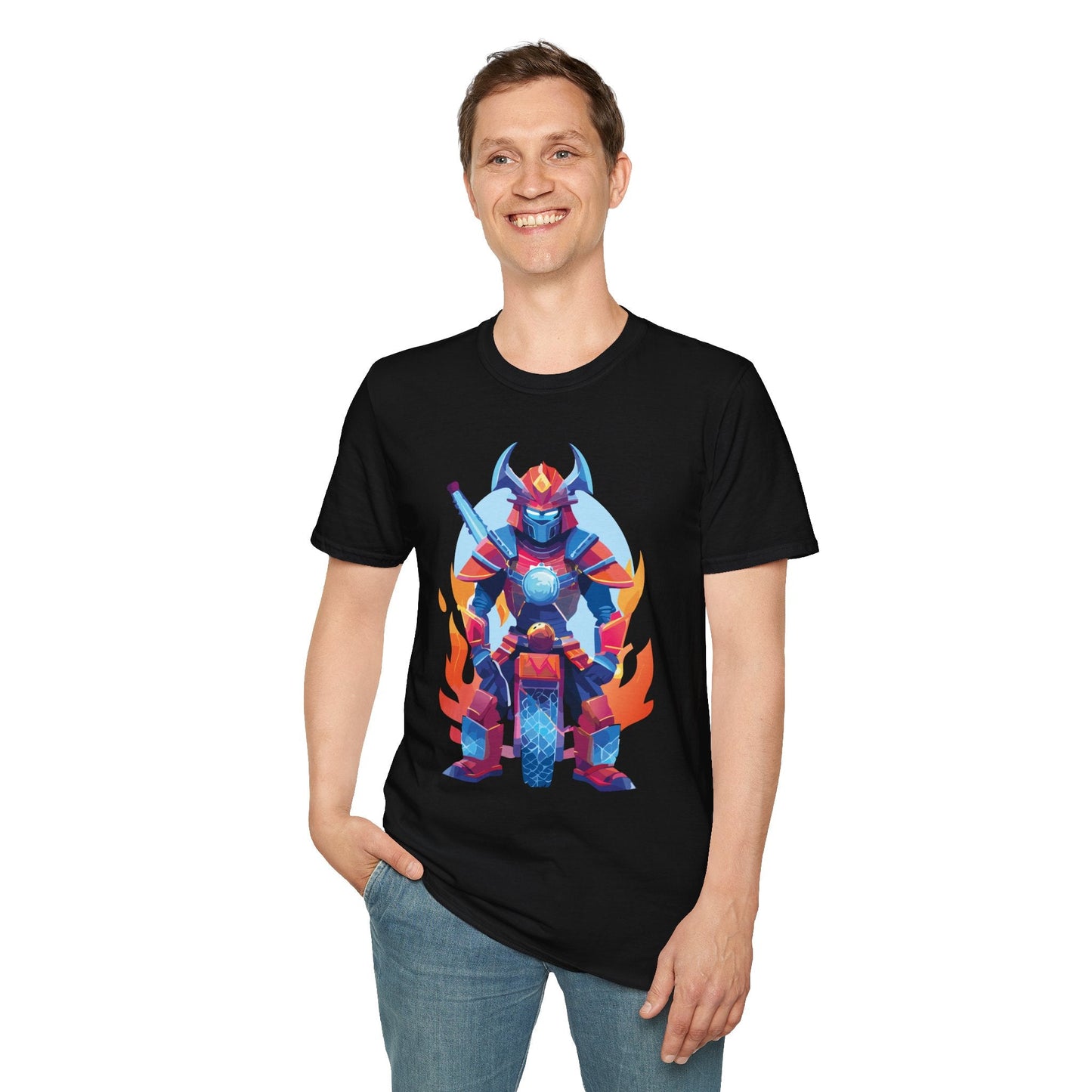 Samurai Shirt Unisex Gildan Softstyle 64000 Tee 100 Percent Ring Spun Cotton Comfort All Day Wear