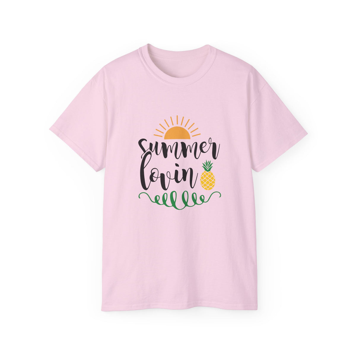 Summer Lovin sun and pineapple T-Shirt | beach vibes, tropical script