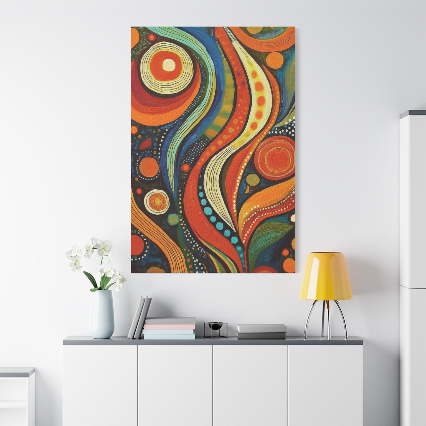 Abstract Oil Painting Print Canvas 20x24,20x30,24x30 24x32,24x36,30x40 32x48,36x48,40x60 Pine-Wood Inner Frame ABS-111