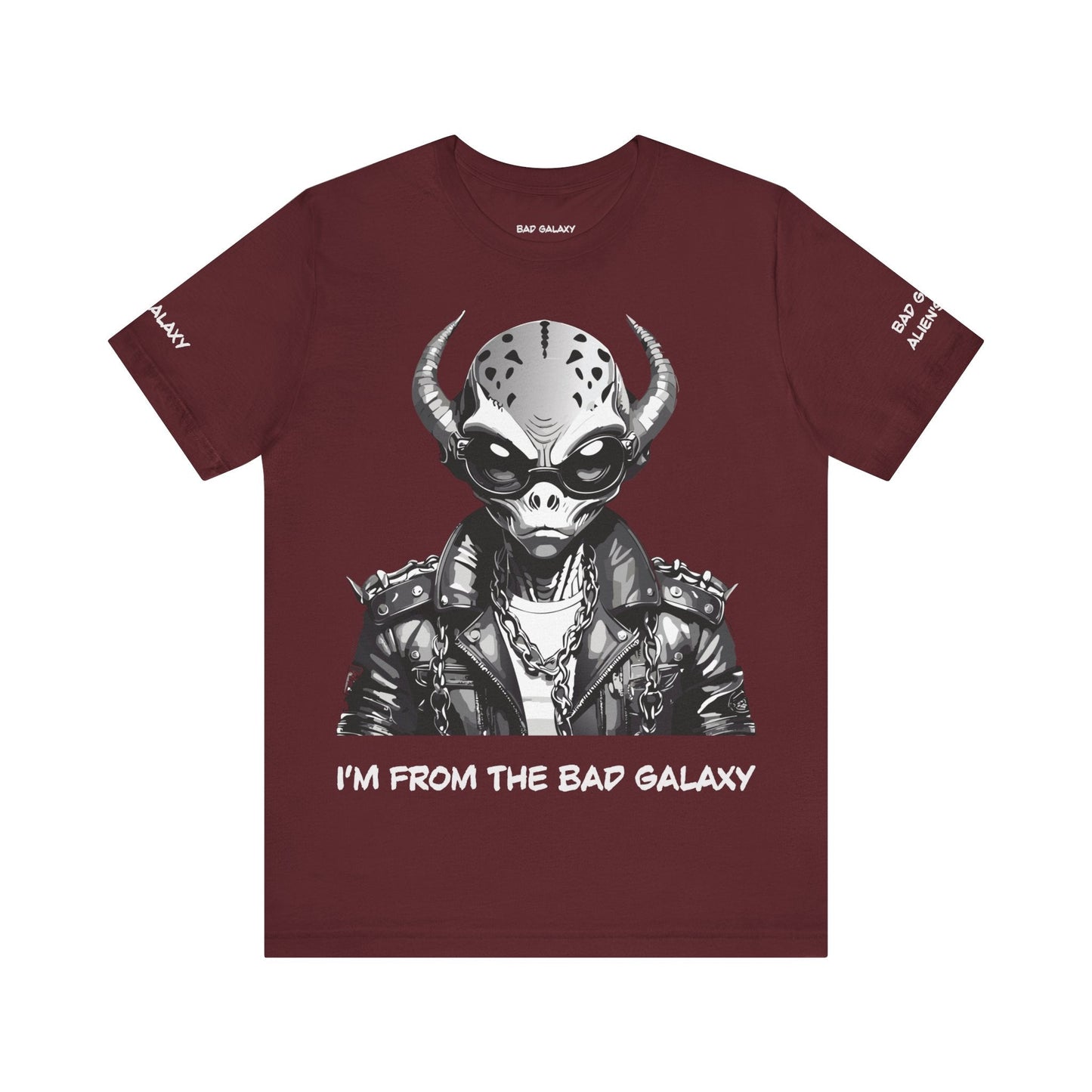 Alien Tee Shirt From Bad Galaxy 100 Percent Cotton Eco Friendly Ink Printed In USA
