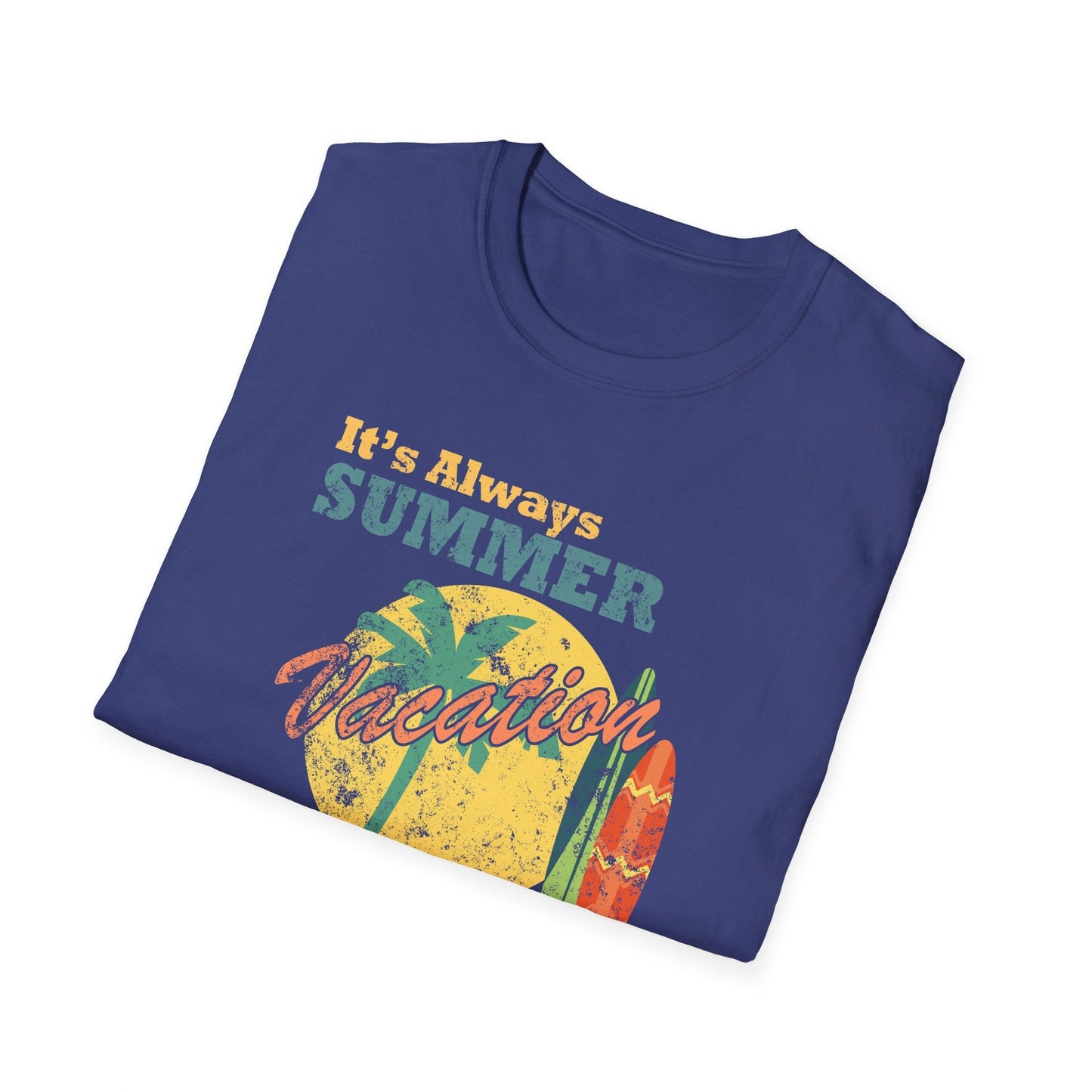 Summer Unisex T Shirt With Art Design Gildan Softstyle 64000 100 Percent Cotton Tee